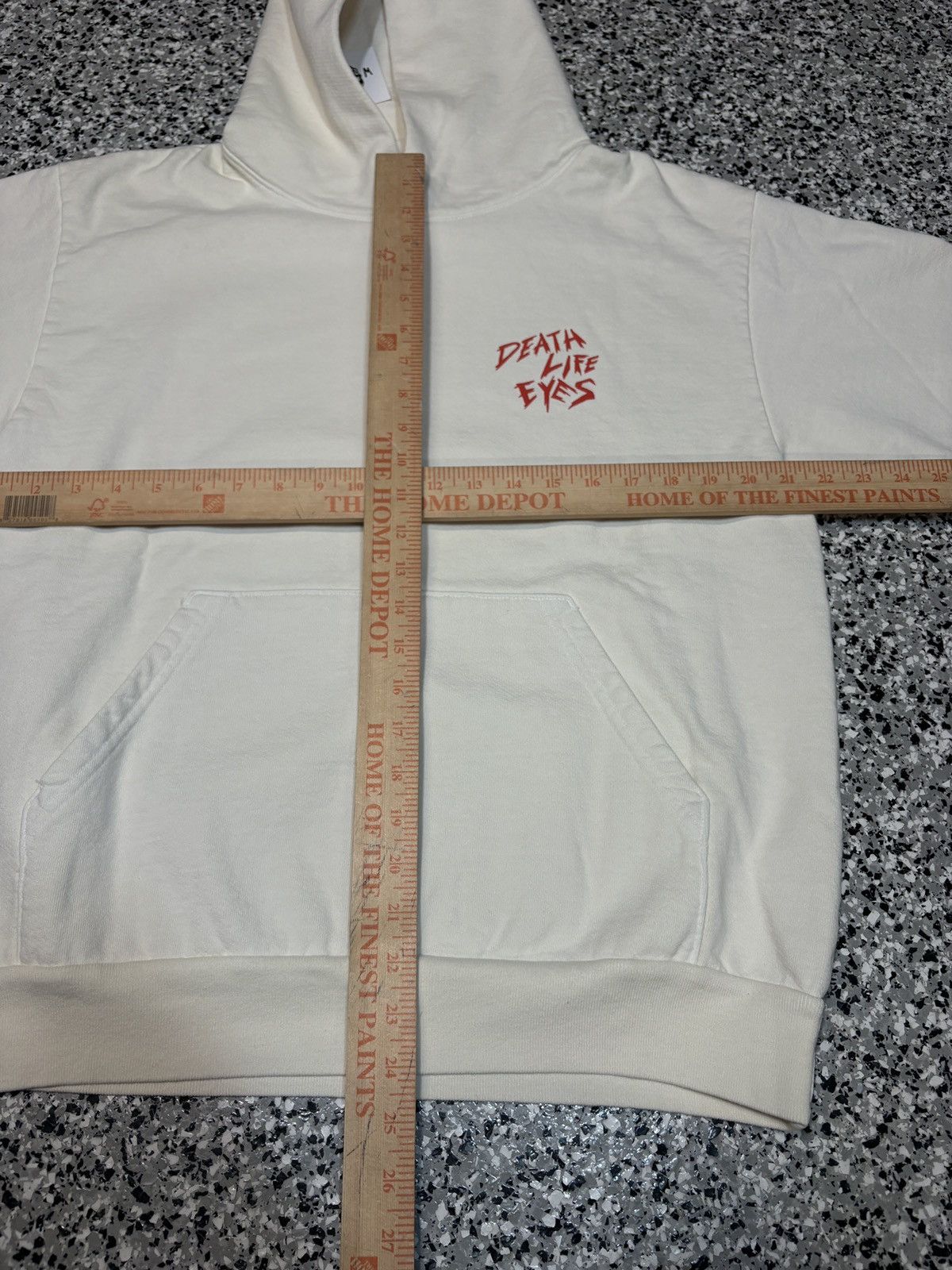 Warren Lotas 2024 Warren Lotas “Death Life Eyes” Cream Hoodie Size M Size US M / EU 48-50 / 2 - 9 Thumbnail