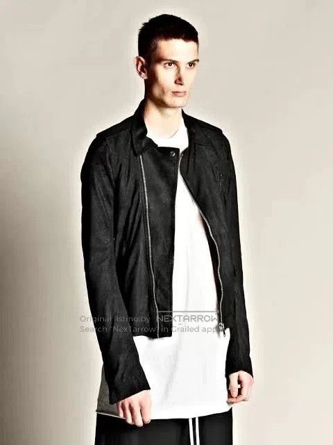 Rick Owens Rick Owens Biker Jacket with Unique Cut. Size US M / EU 48-50 / 2 - 9 Thumbnail