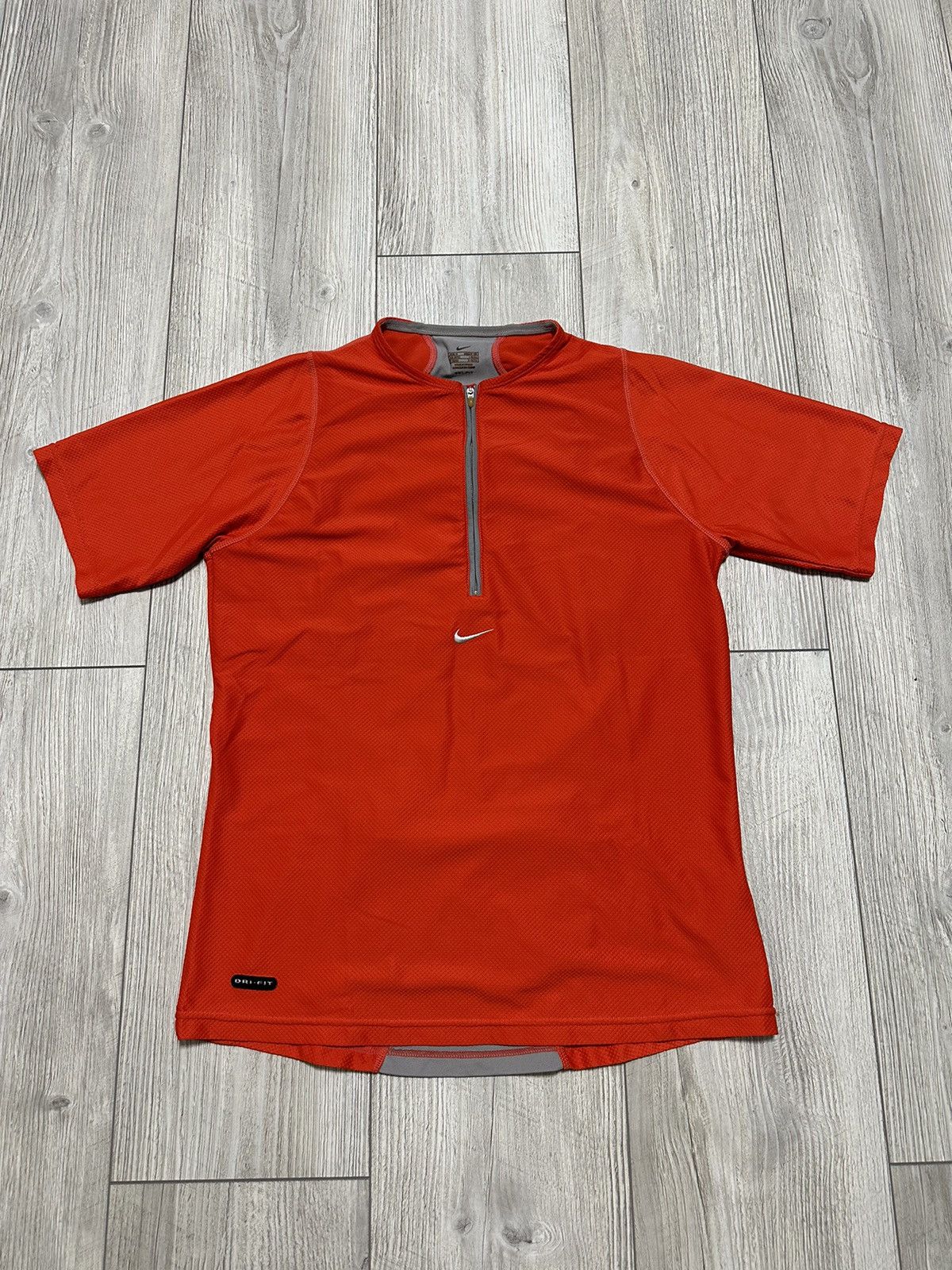 Vintage Rare Nike T-Shirt 1/3 Zip Dri-Fit Outdoor Style Drill Size US M / EU 48-50 / 2 - 1 Thumbnail