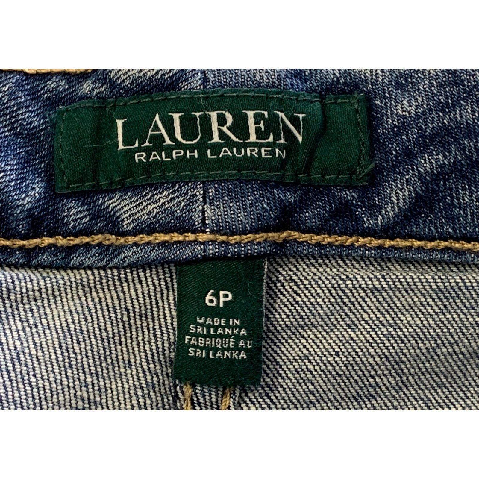 Ralph Lauren Lauren Raph Lauren Jeans Women's Size 6P Cropped High-Rise Size 29" - 3 Thumbnail