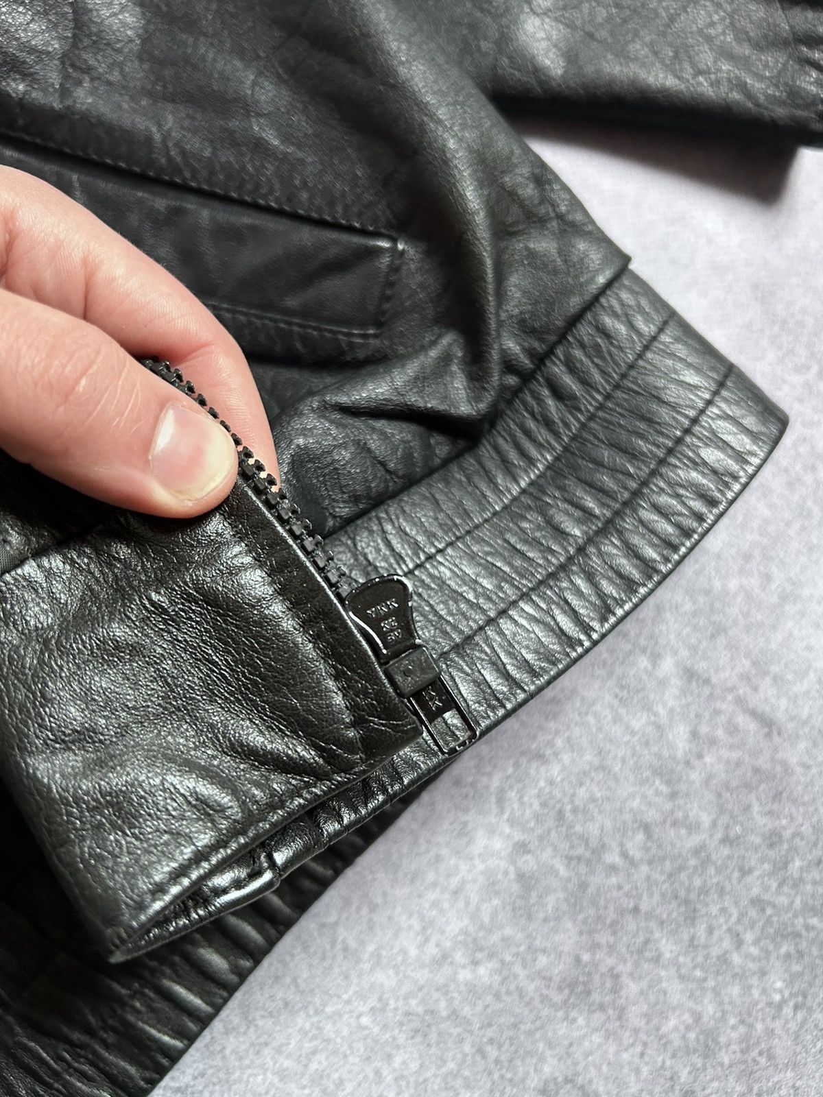 Vintage Vintage Leather Jacket Italy Designer Echtes leder leather Size US M / EU 48-50 / 2 - 7 Thumbnail