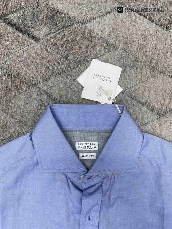 Brunello Cucinelli Brunello Cucinelli Men's Blue Lapel Button Long. Size US S / EU 44-46 / 1 - 5 Thumbnail