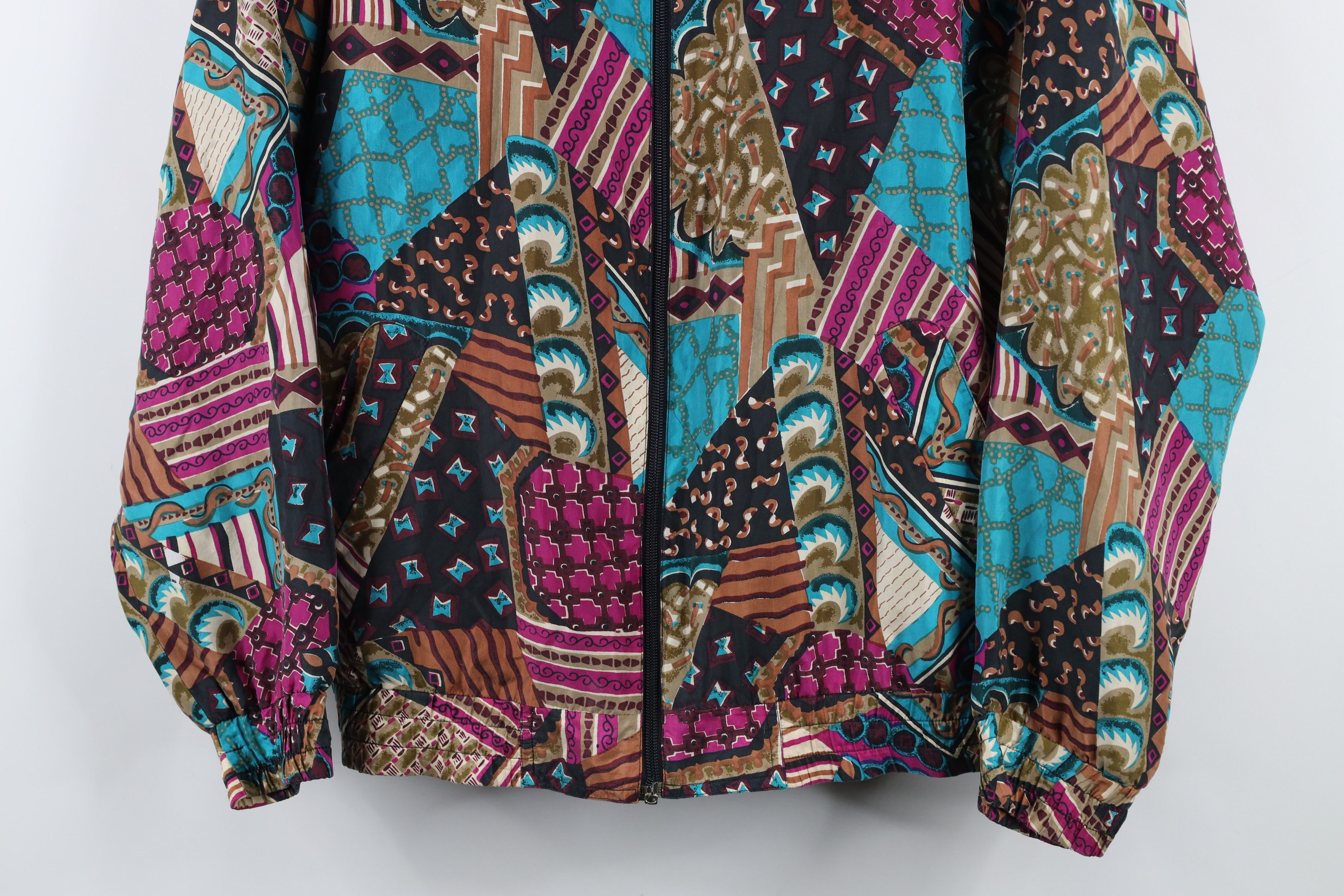 Vintage Vintage 90s Streetwear Silk Full Zip Windbreaker Jacket Size M / US 6-8 / IT 42-44 - 3 Thumbnail