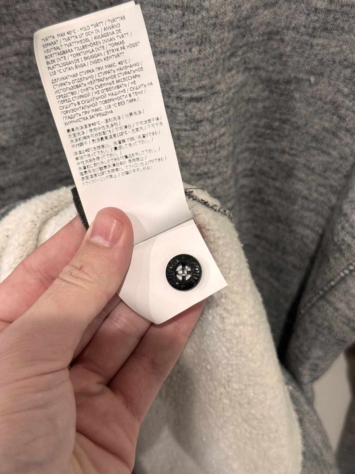 Stone Island Stone Island Grey Lined Sweater size S Size US S / EU 44-46 / 1 - 9 Thumbnail