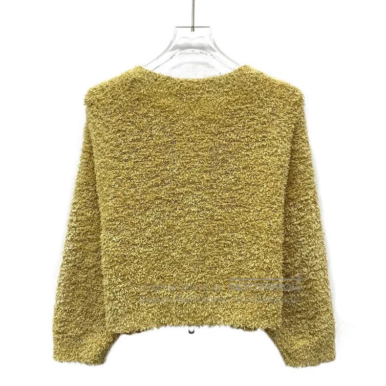 Brunello Cucinelli Brunello Cucinelli Yellow Cotton Crewneck Long Sleeve Zip- Size XS / US 0-2 / IT 36-38 - 2 Thumbnail