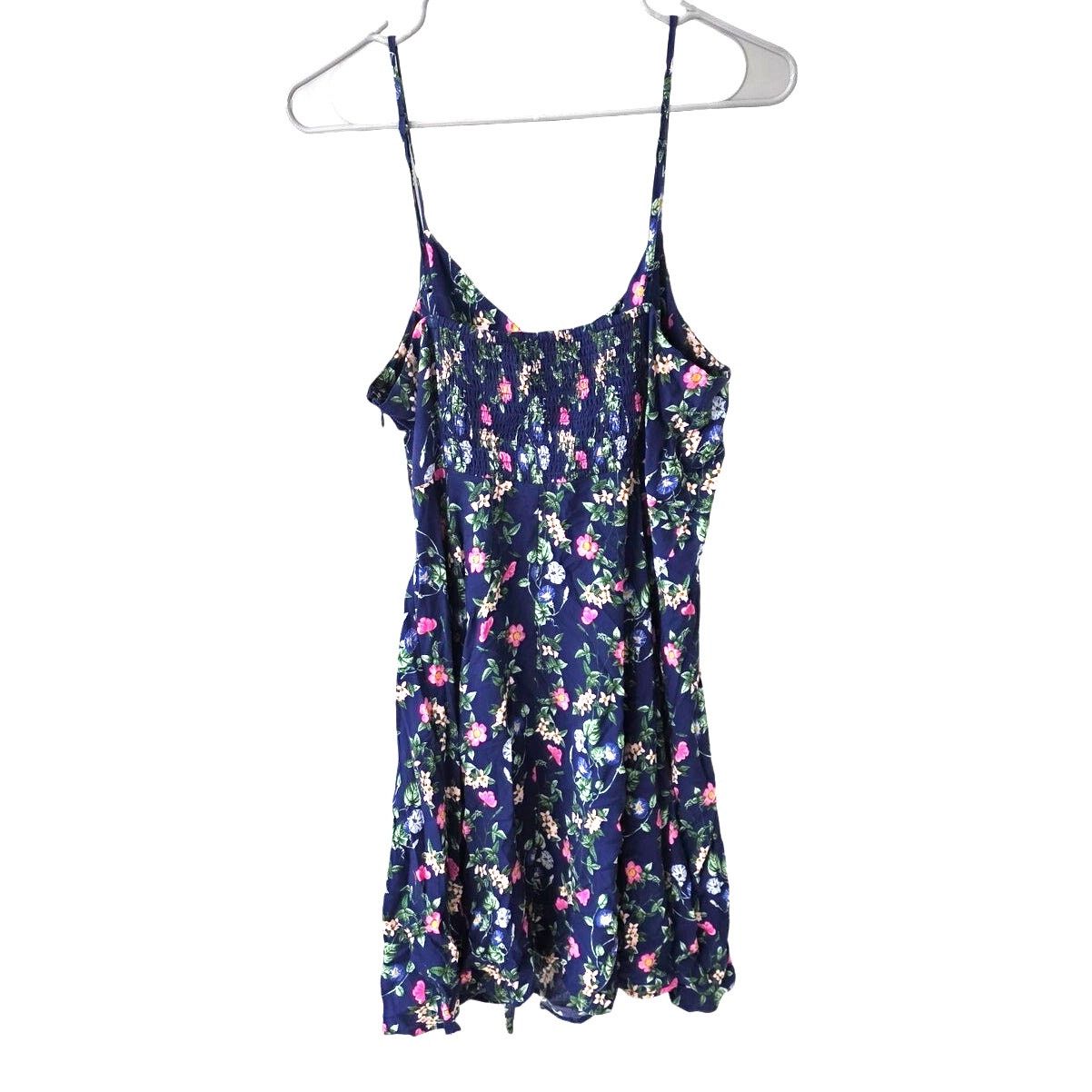 Old Navy Old Navy Blue Floral Sundress - Large Size L / US 10 / IT 46 - 2 Thumbnail