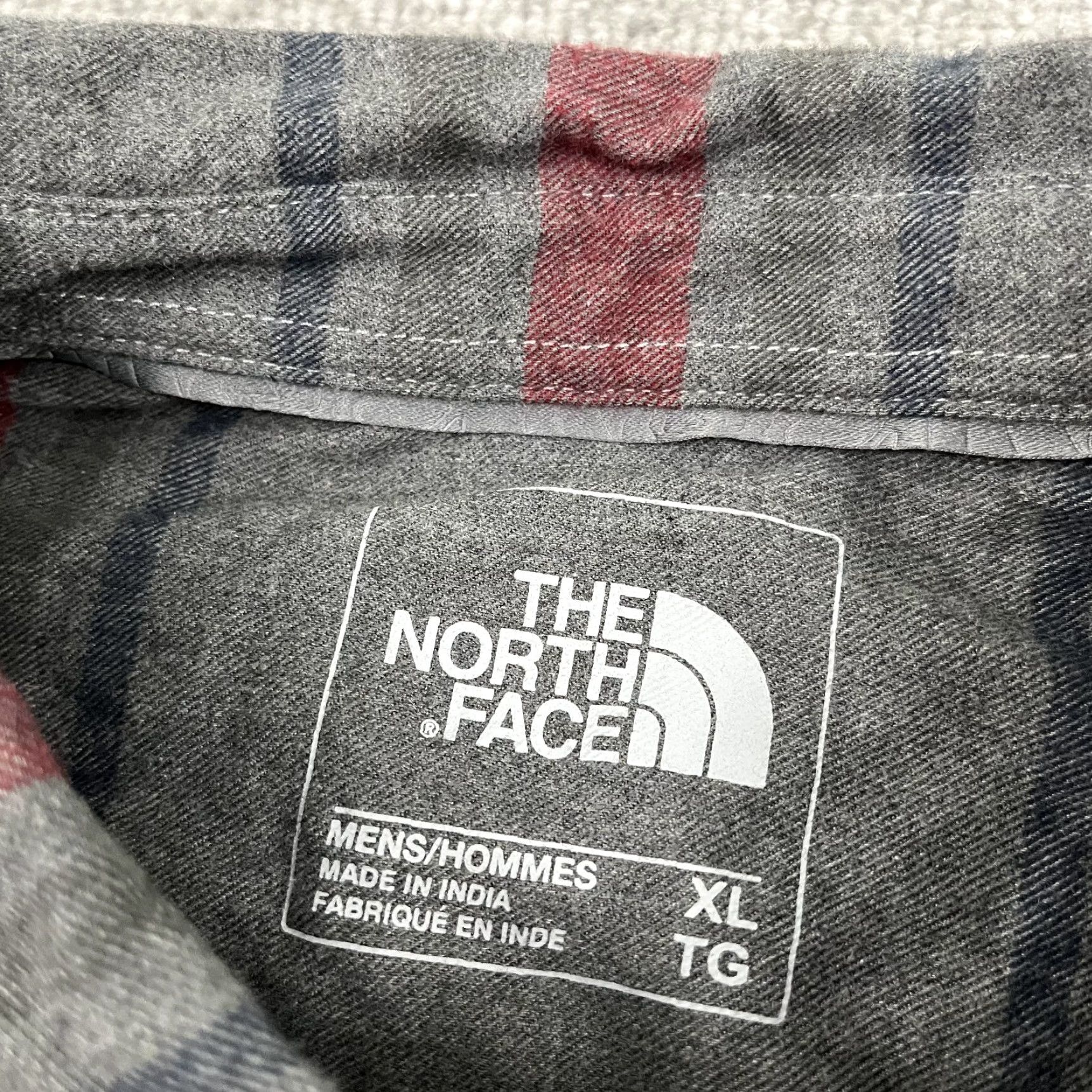 The North Face The North Face Approach Flannel Shirt Mens XL Gray Red Plaid Hiking Button Up Size US XL / EU 56 / 4 - 3 Thumbnail