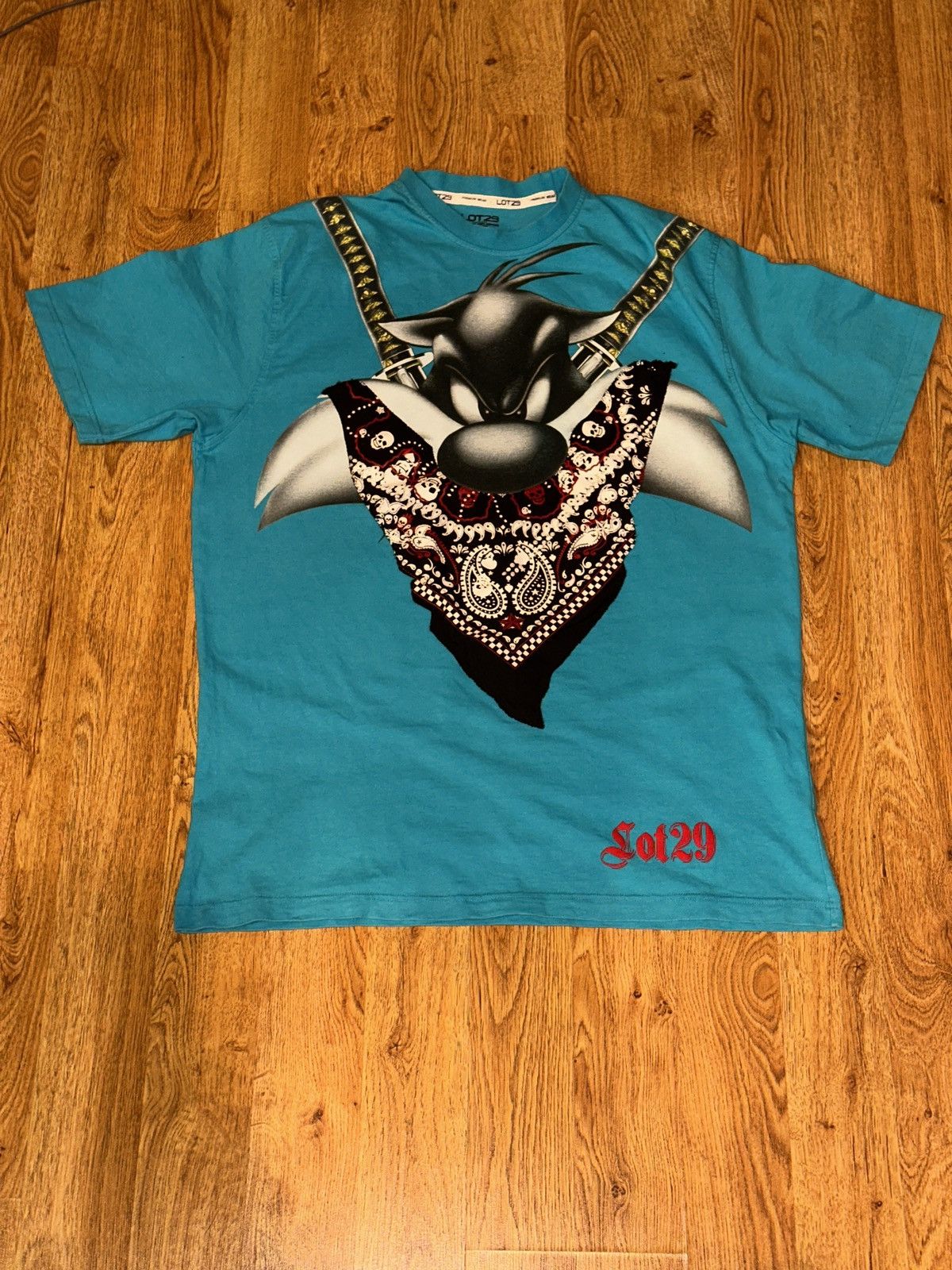 Warner Bros Y2K LOT 29 Looney Tunes Gangster Sylvester Bandana Bandit 2X Size US XXL / EU 58 / 5 - 6 Thumbnail