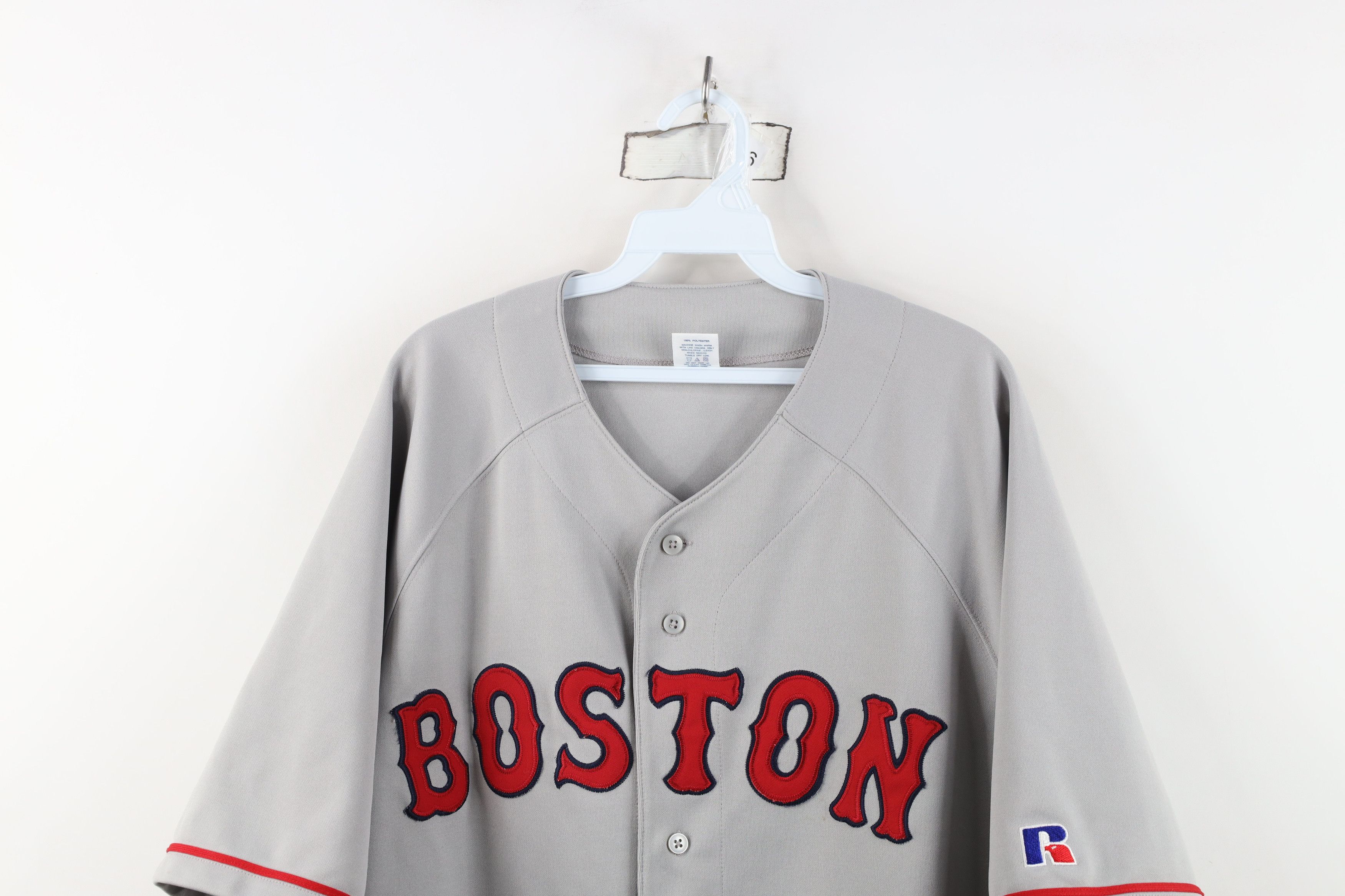 Russell Athletic Vintage 80s 90s Russell Athletic Baseball Jersey Gray Stitch Size US XXL / EU 58 / 5 - 2 Thumbnail