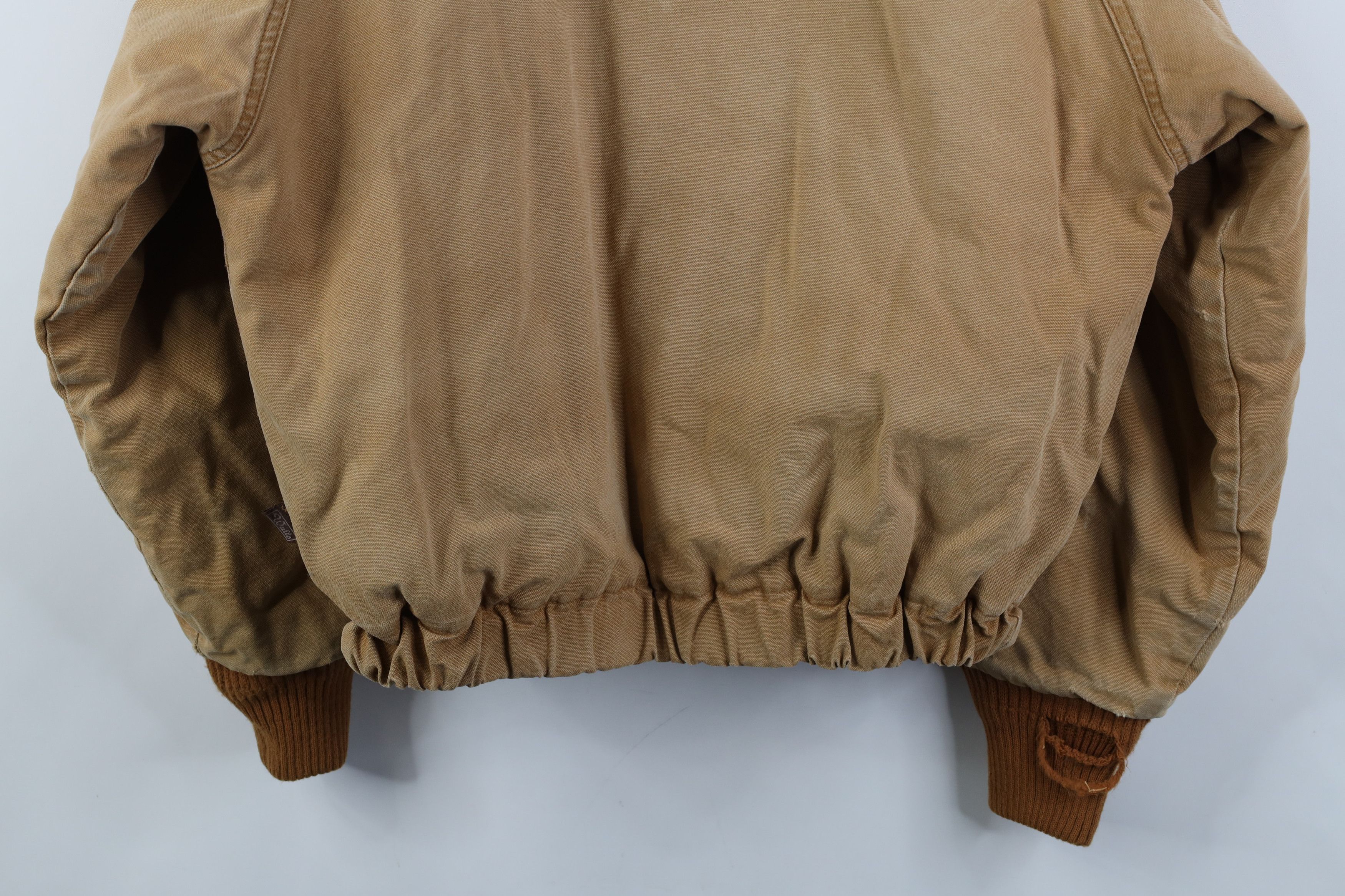 Walls Vintage 90s Walls Corduroy Collar Canvas Bomber Jacket Brown Size US L / EU 52-54 / 3 - 15 Thumbnail