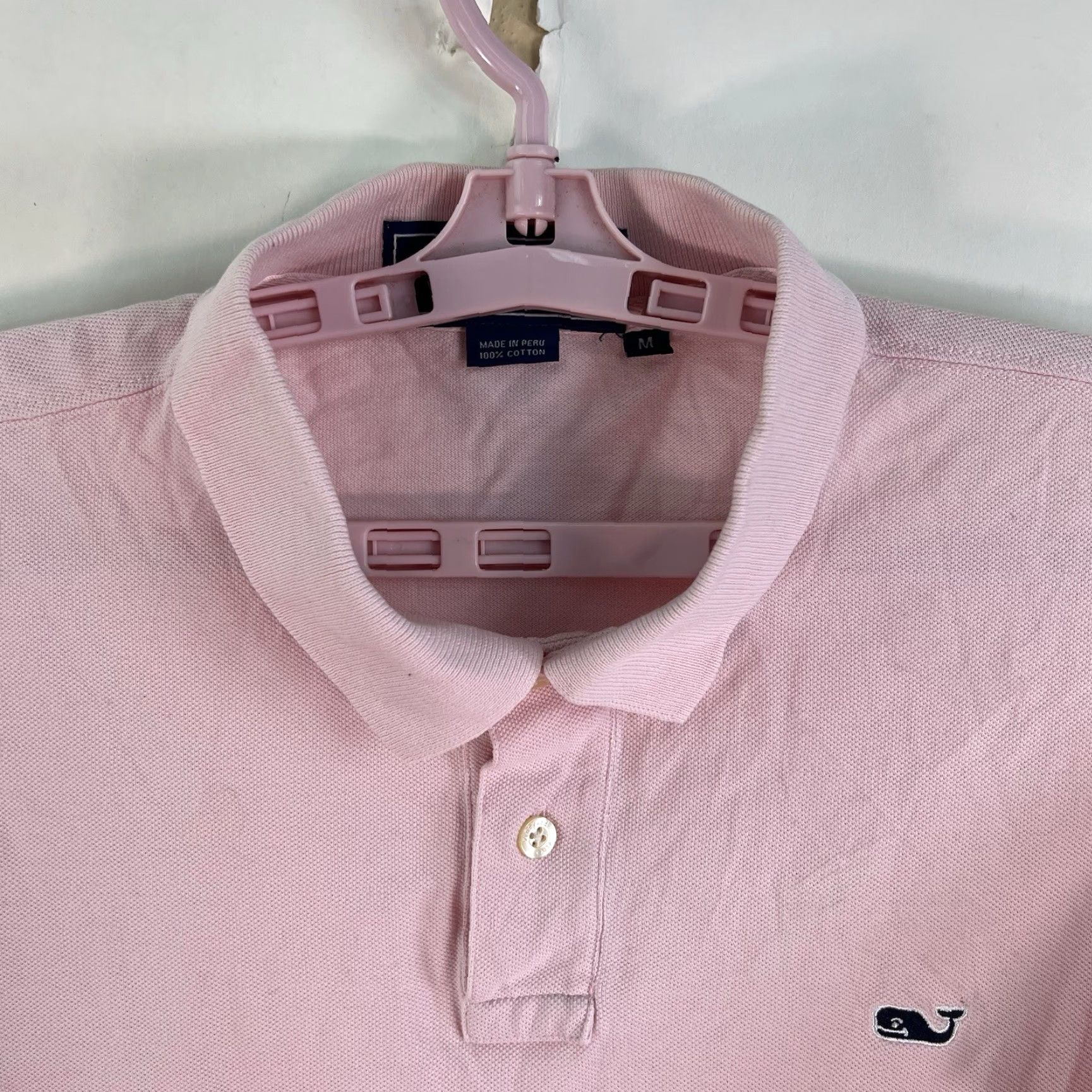 Vineyard Vines Vineyard Vines Polo Shirt Mens M Pink Short Sleeve 100% Cotton Knit Embroidered Logo Size US M / EU 48-50 / 2 - 4 Thumbnail