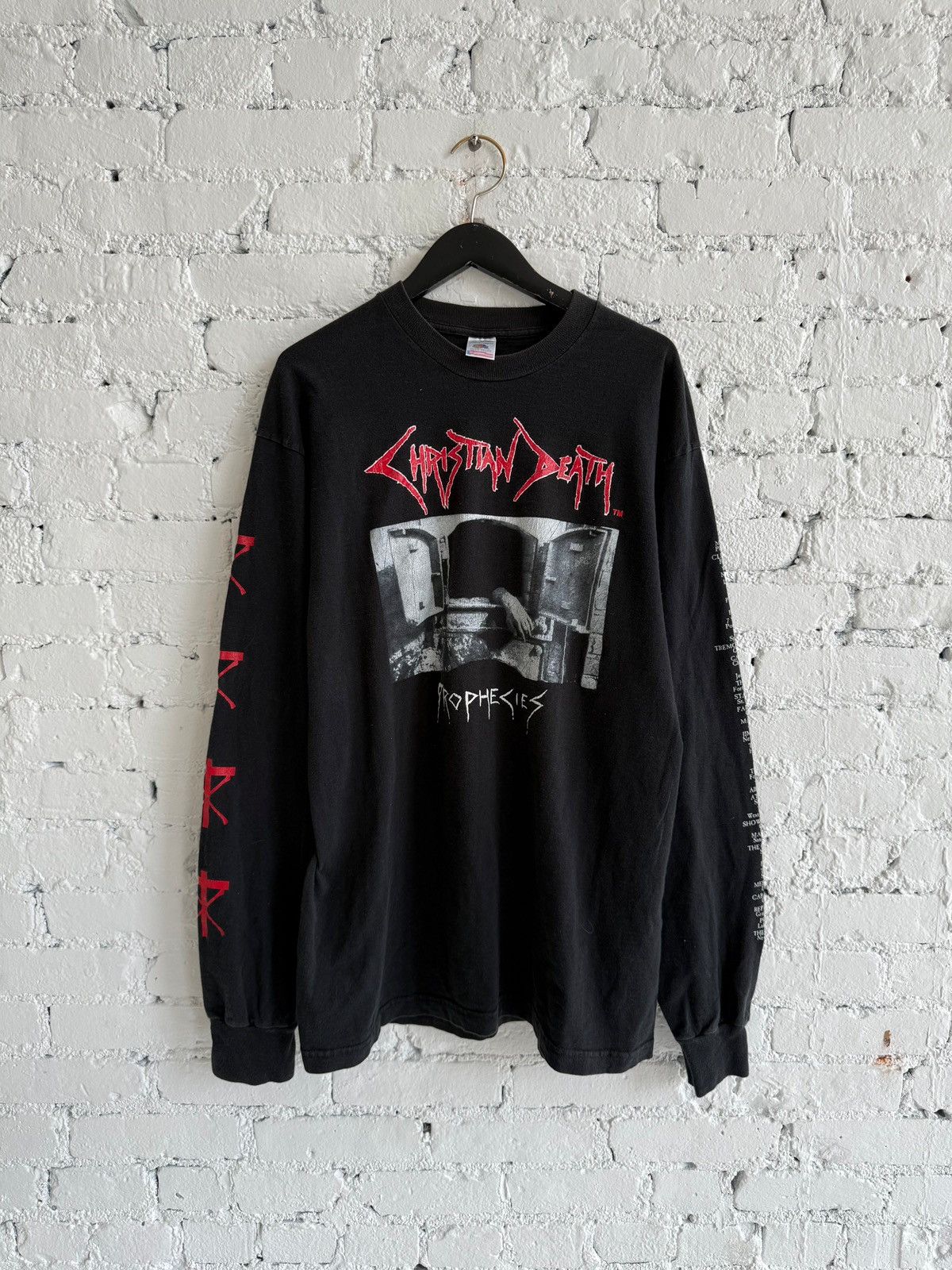 Vintage 1996 CHRISTIAN DEATH ‘PROPHECIES’ L/S TEE Size US XL / EU 56 / 4 - 1 Thumbnail