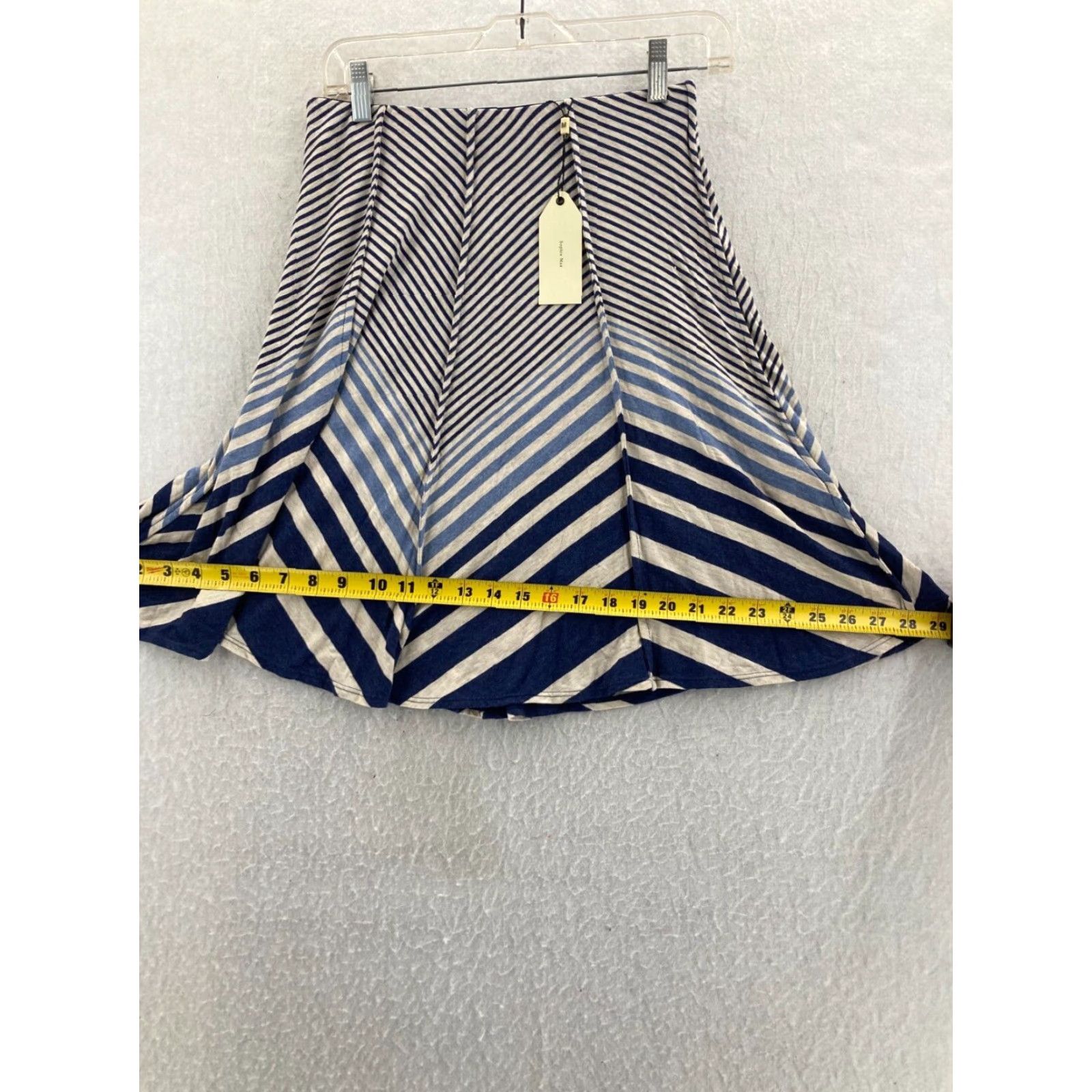 Vintage Sophie Max Skirt XS Women Knee Length A-Line Striped Checkered Red & Black Stretchy Brand Size 26" / US 2 / IT 38 - 4 Thumbnail