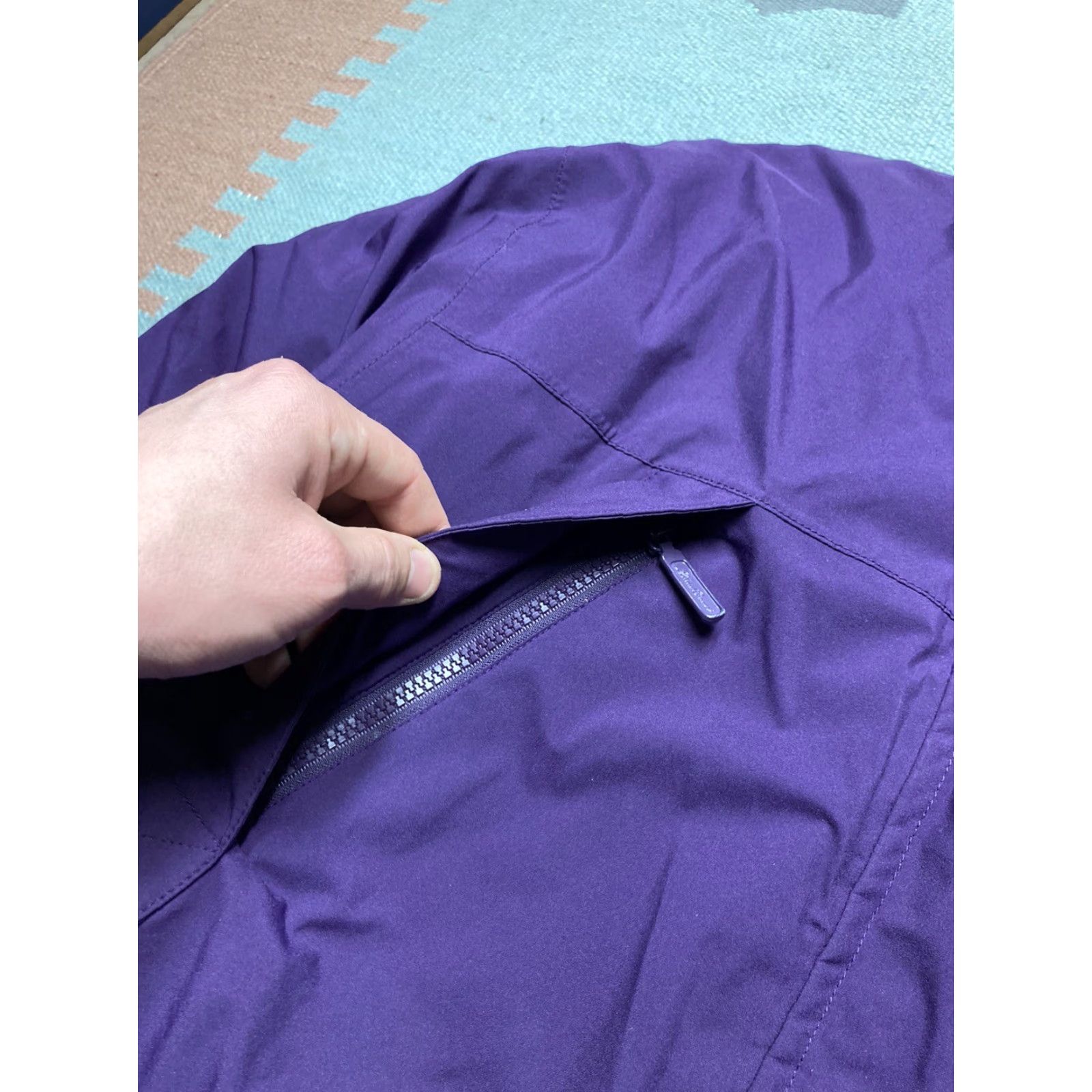 Eddie Bauer VINTAGE Eddie Bauer Ridge Line Goose Down Jacket Women Medium Purple Full Zip Parka Size M / US 6-8 / IT 42-44 - 4 Thumbnail