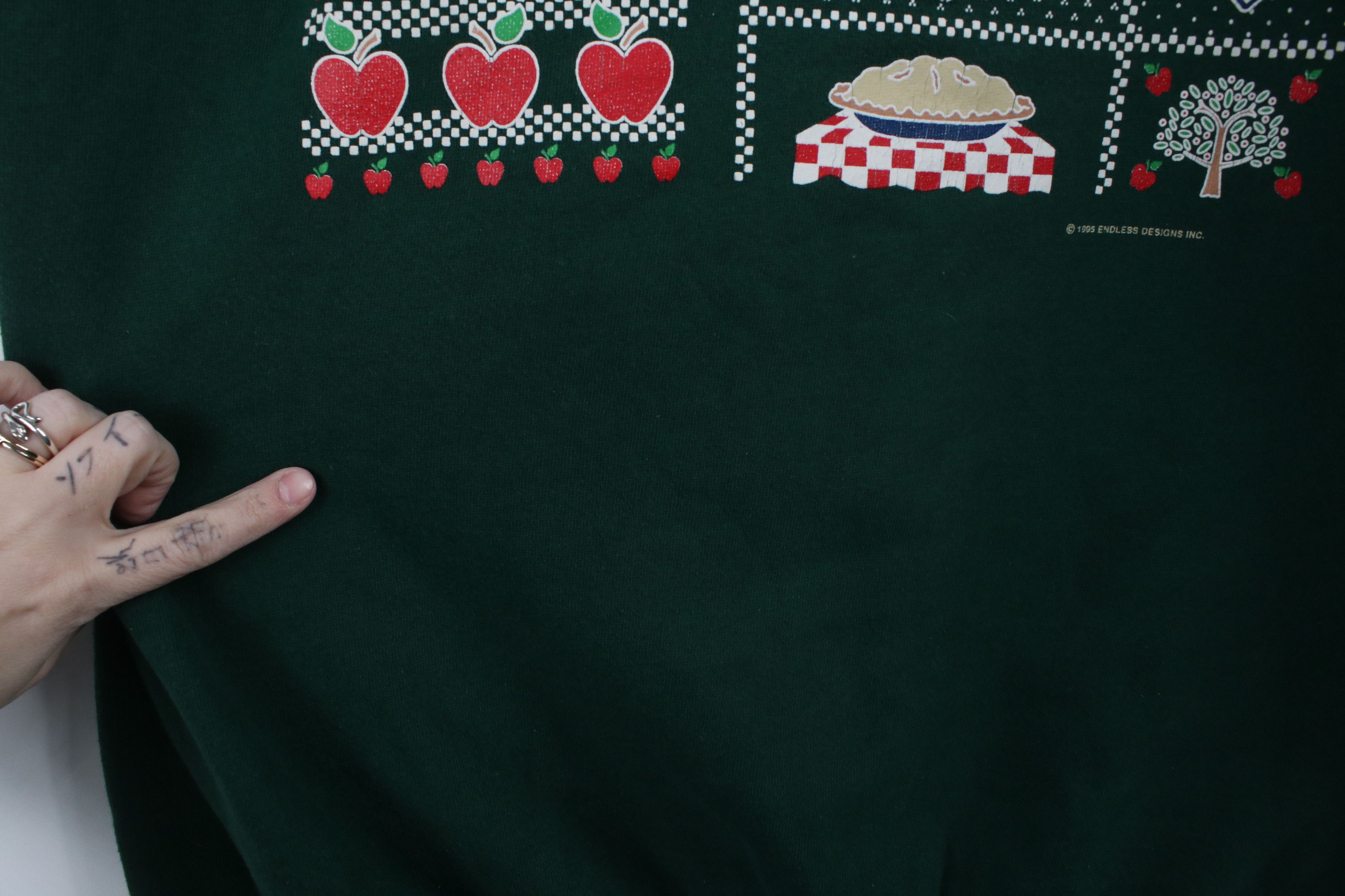 Vintage Vintage 90s Country Farmhouse Pie Heart Sweatshirt USA Size XL / US 12-14 / IT 48-50 - 6 Thumbnail