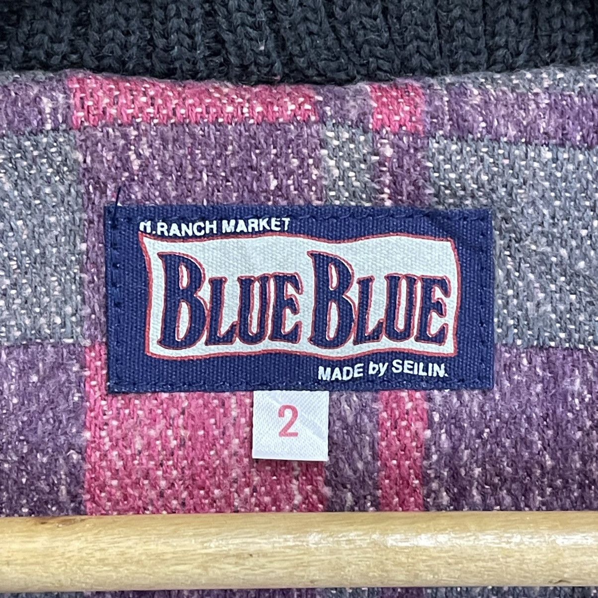 Blue Blue Japan × Indigo × Vintage Vintage 90s Blue Blue Japan Crazy Indigo Long Denim Jacket Size US L / EU 52-54 / 3 - 14 Thumbnail