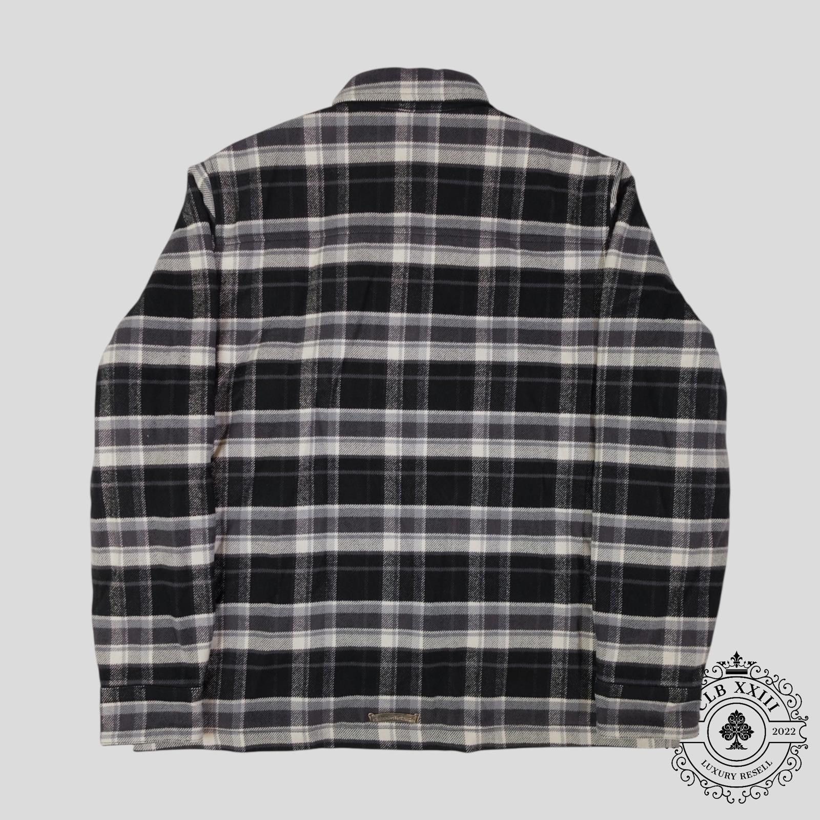 Chrome Hearts Chrome Hearts Padded Flannel Shirt in Black/White - Medium Size US M / EU 48-50 / 2 - 4 Thumbnail
