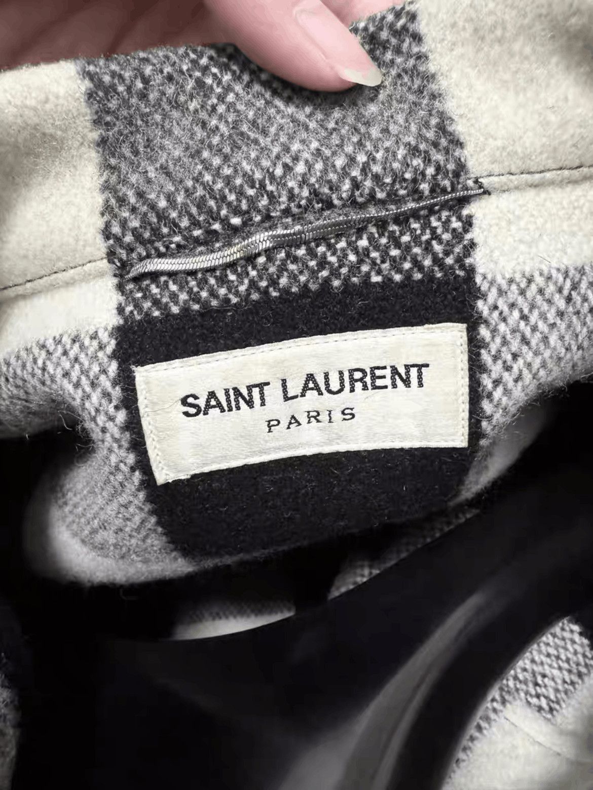 Saint Laurent Paris Sz 50 Saint Laurent Paris by Hedi 13AW Plaid Jacket-2508 Size US M / EU 48-50 / 2 - 6 Thumbnail