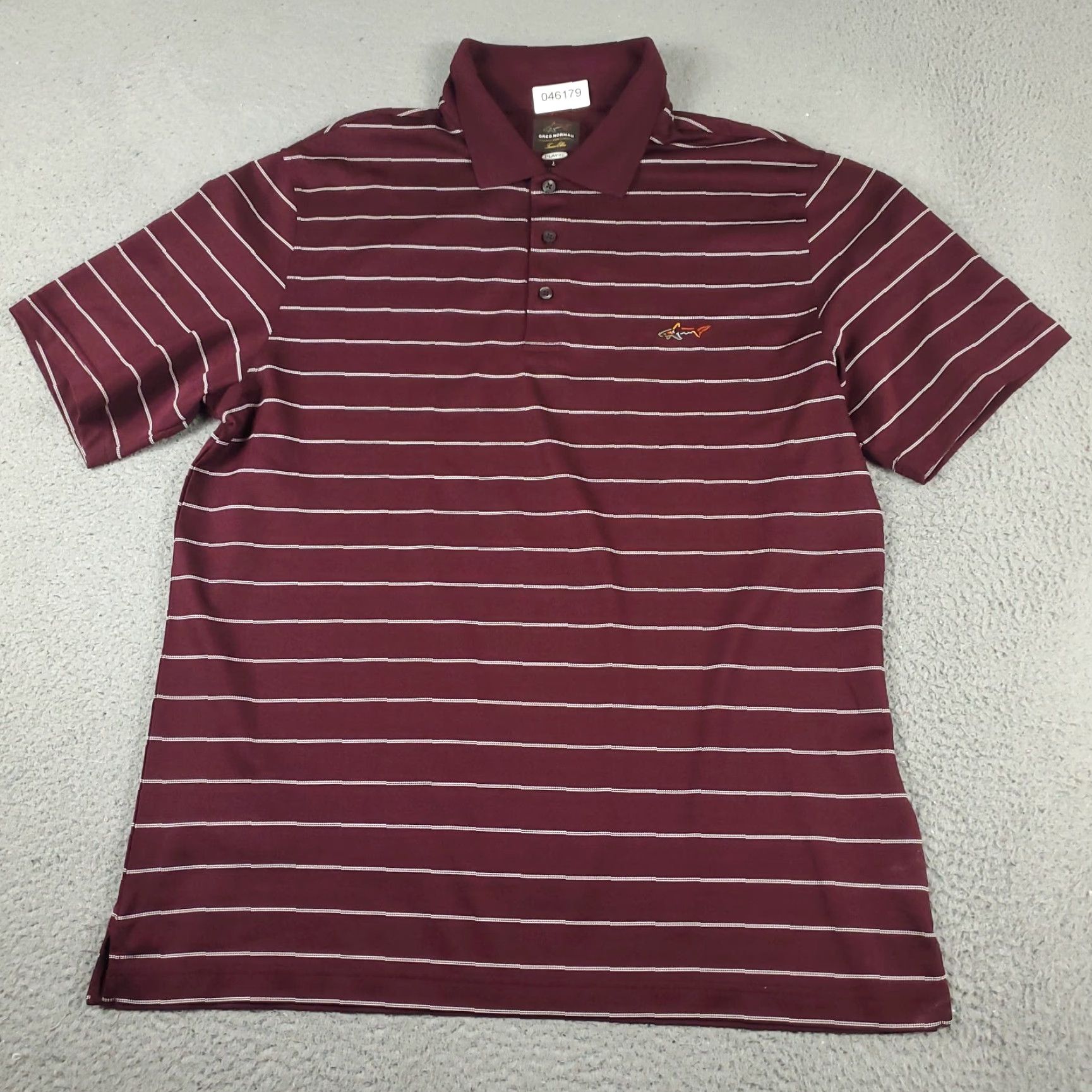 Vintage Greg Norman Polo Shirt Mens Large Red Striped Shark Casual Short Sleeve Shirt Size US L / EU 52-54 / 3 - 2 Thumbnail