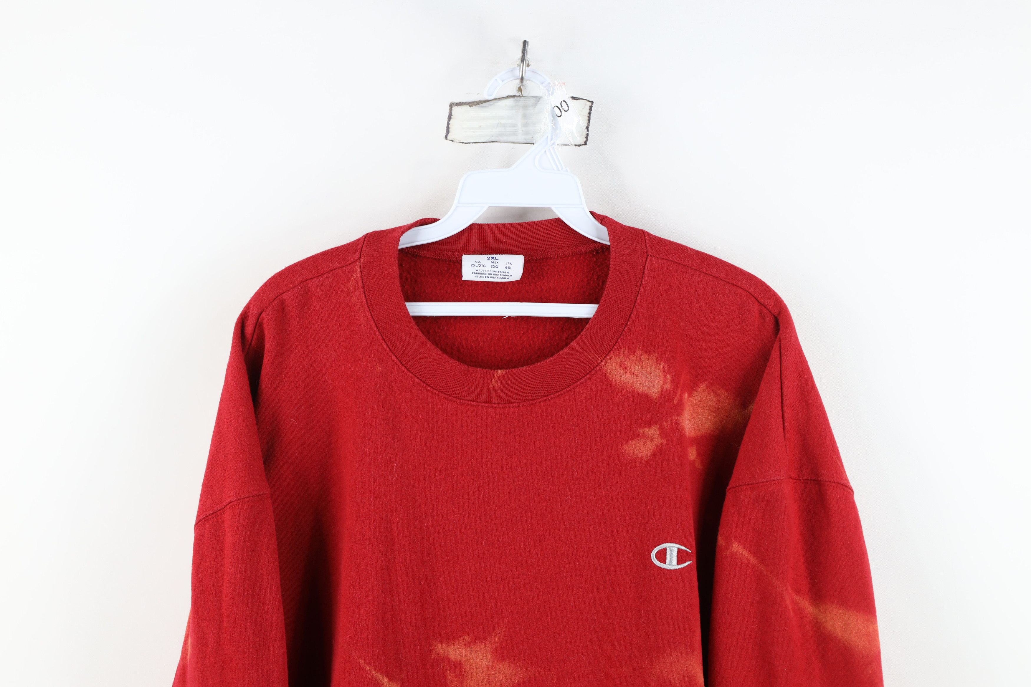 Champion Vintage Champion Classic Logo Acid Wash Crewneck Sweatshirt Size US XXL / EU 58 / 5 - 2 Thumbnail