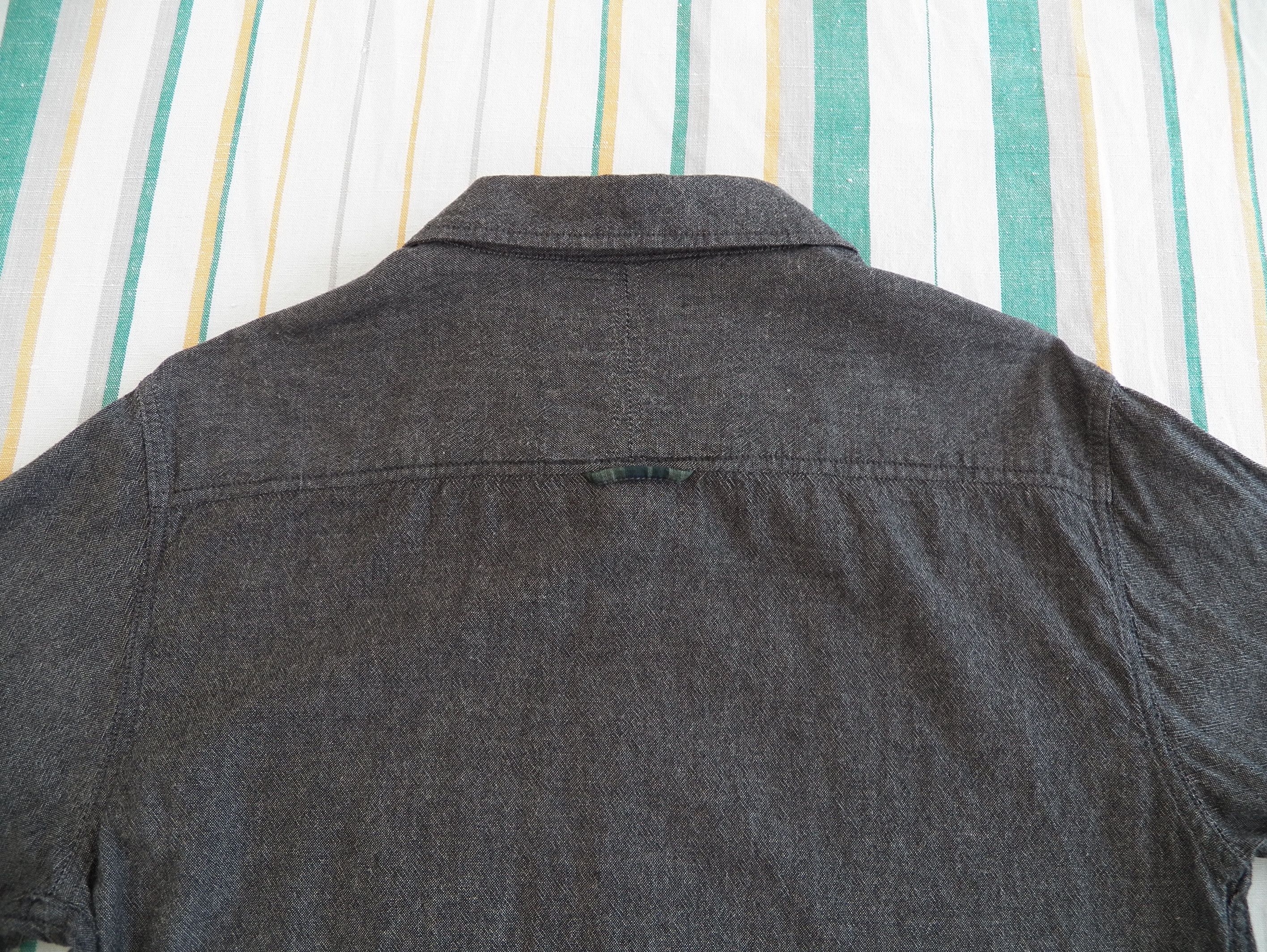 Flannel Alprausch Mens Shirt dark grey brushed oxford cotton Size US M / EU 48-50 / 2 - 9 Thumbnail