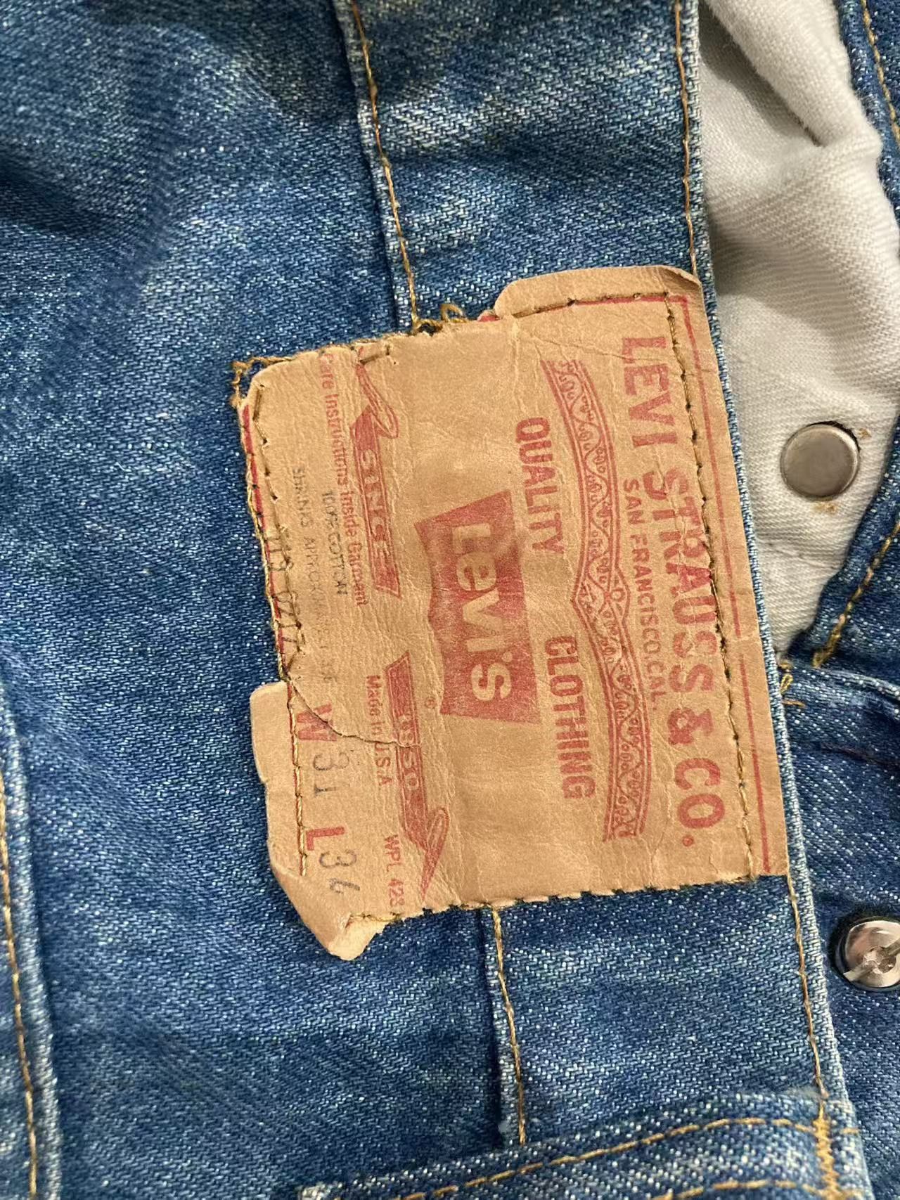 Chrome Hearts Chrome Hearts Levi's 517 Blue Cross Leather Patch Jeans Size 29" - 12 Thumbnail