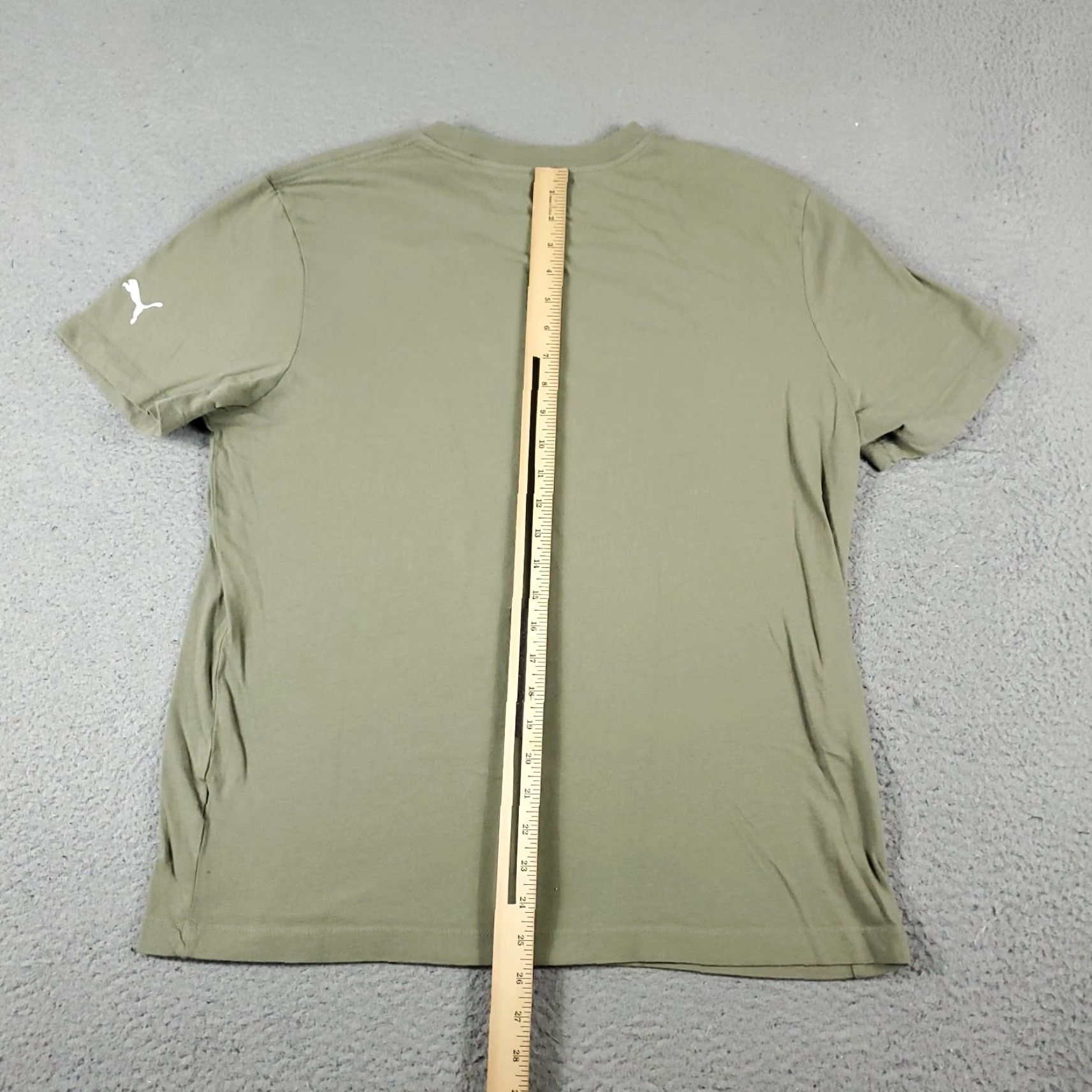 Puma PUMA T Shirt Mens Size L Beige Casual Short Sleeve Adult Regular Fit Logo Cotton Blend Size US L / EU 52-54 / 3 - 4 Thumbnail