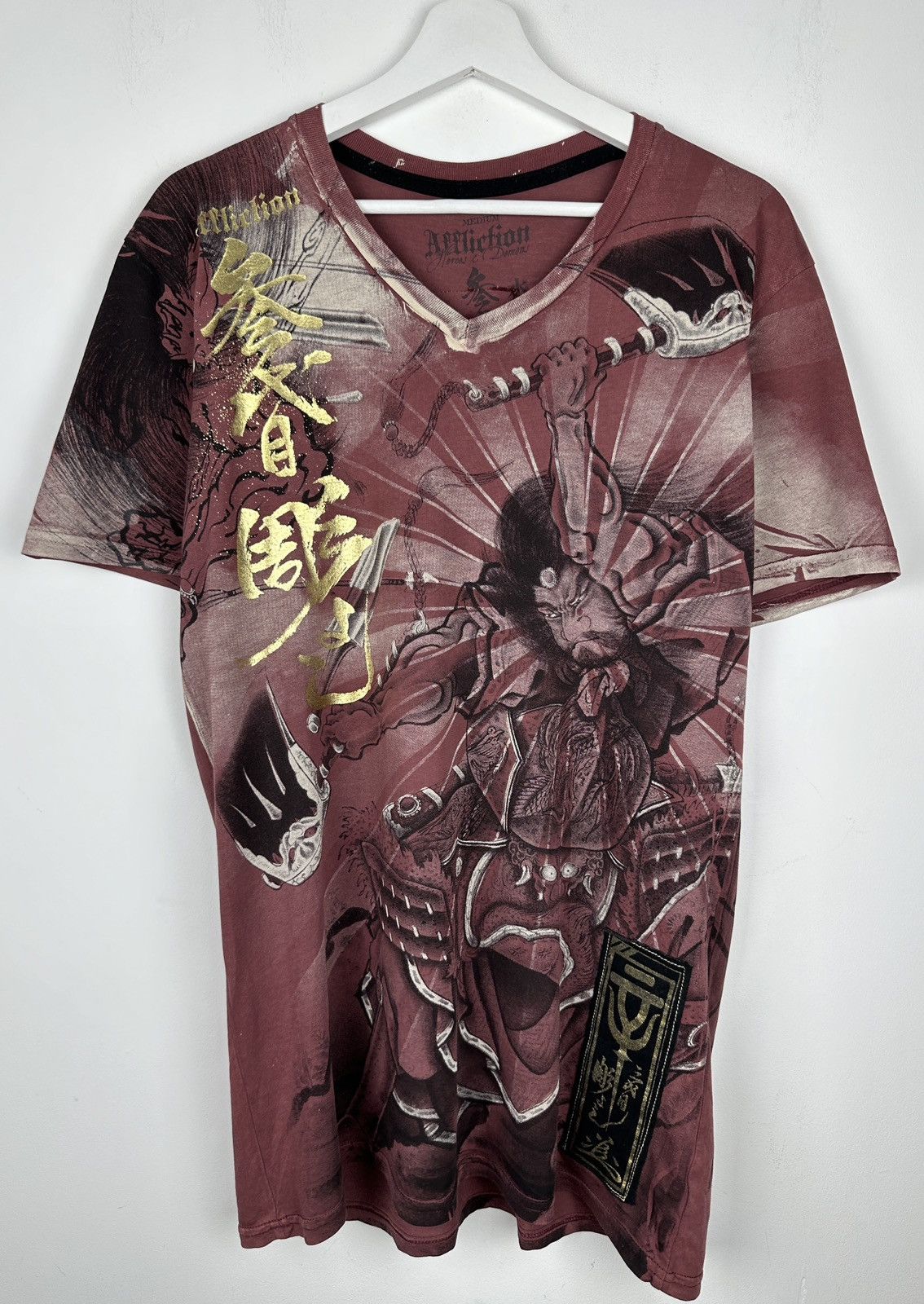 Affliction Y2K Affliction Japanese Demon Samurai T Shirt Tee Tapout Size US M / EU 48-50 / 2 - 4 Thumbnail