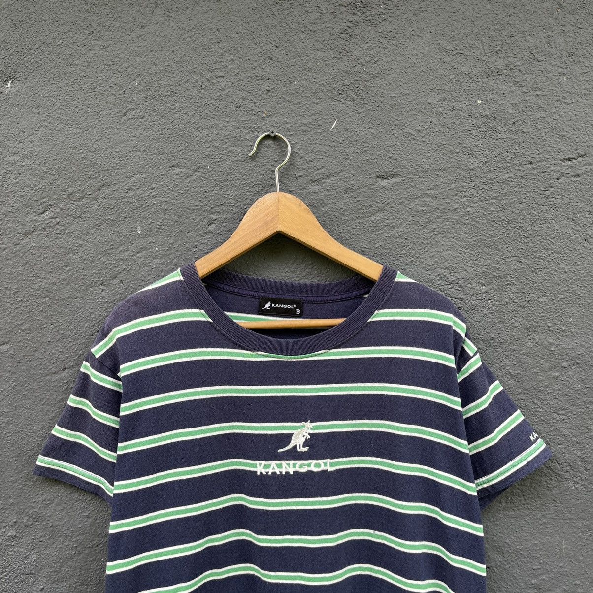 Kangol Thrashed Kangol Stripe Crop Top Tee Size US M / EU 48-50 / 2 - 2 Thumbnail