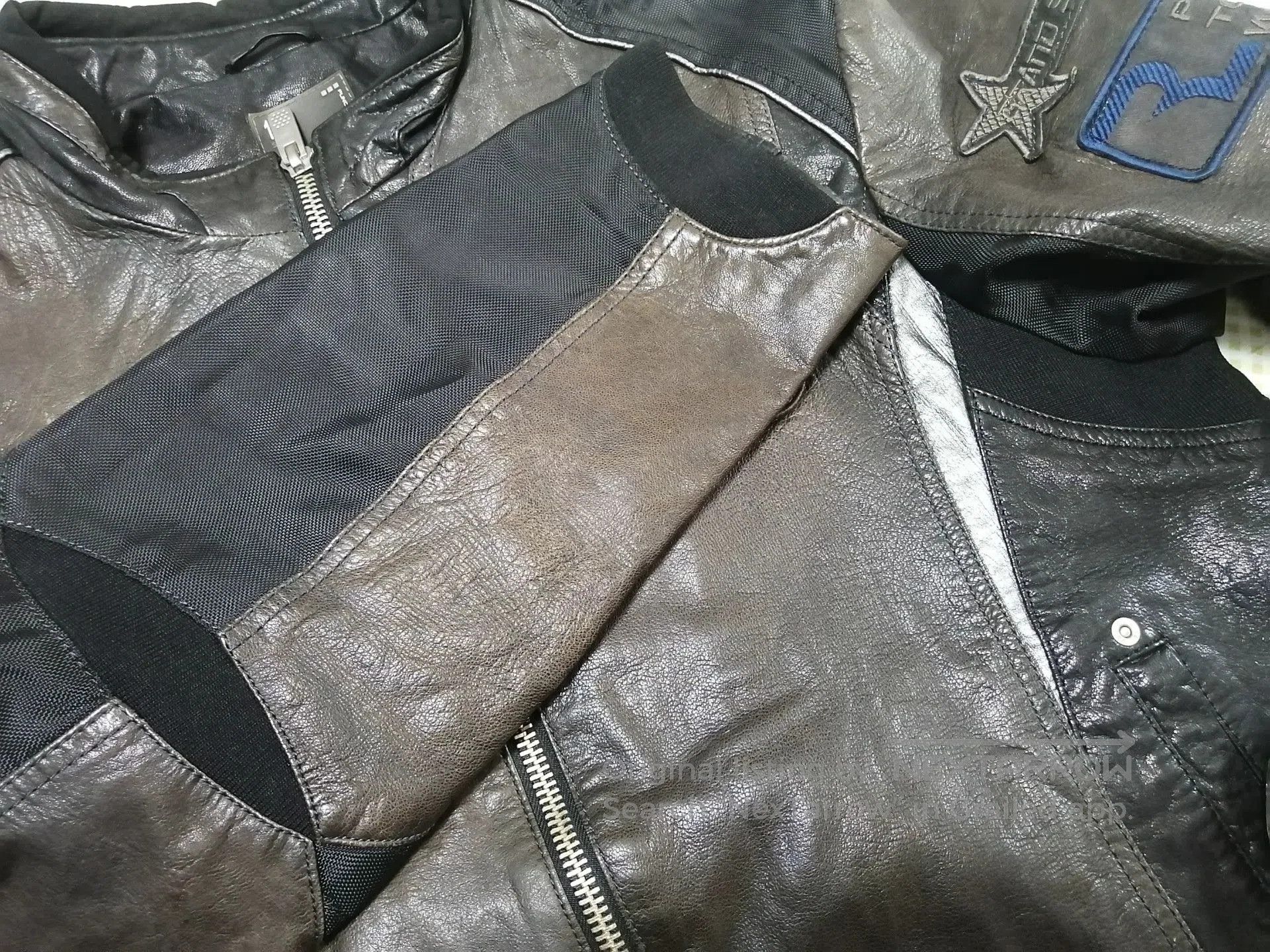 EX INFINITAS EXR Leather Motorcycle Racing Jacket. Size US XXL / EU 58 / 5 - 8 Thumbnail