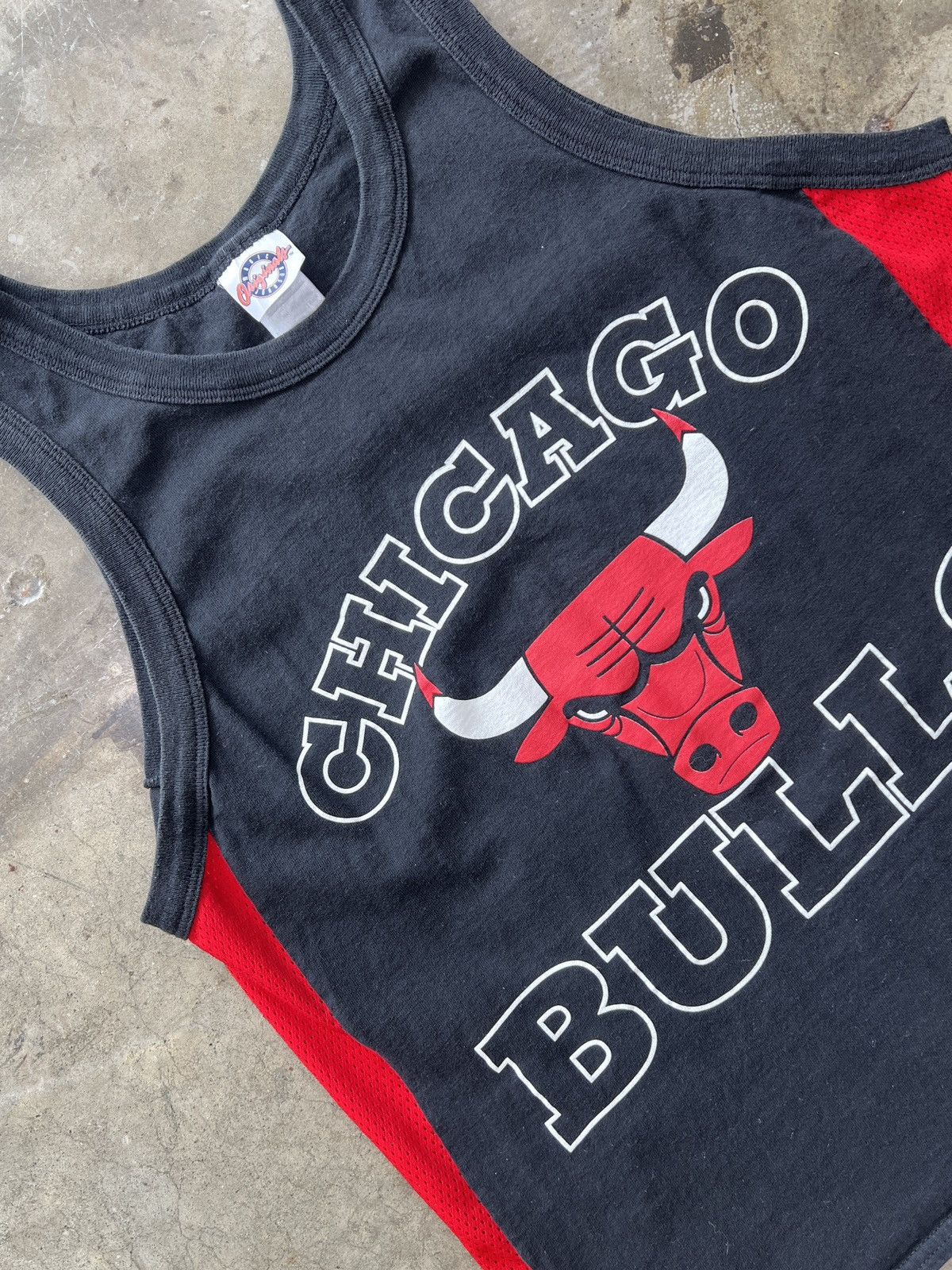 NBA × Vintage Vintage Chicago Bulls Mesh Muscle Tank Top Medium Size US M / EU 48-50 / 2 - 1 Thumbnail