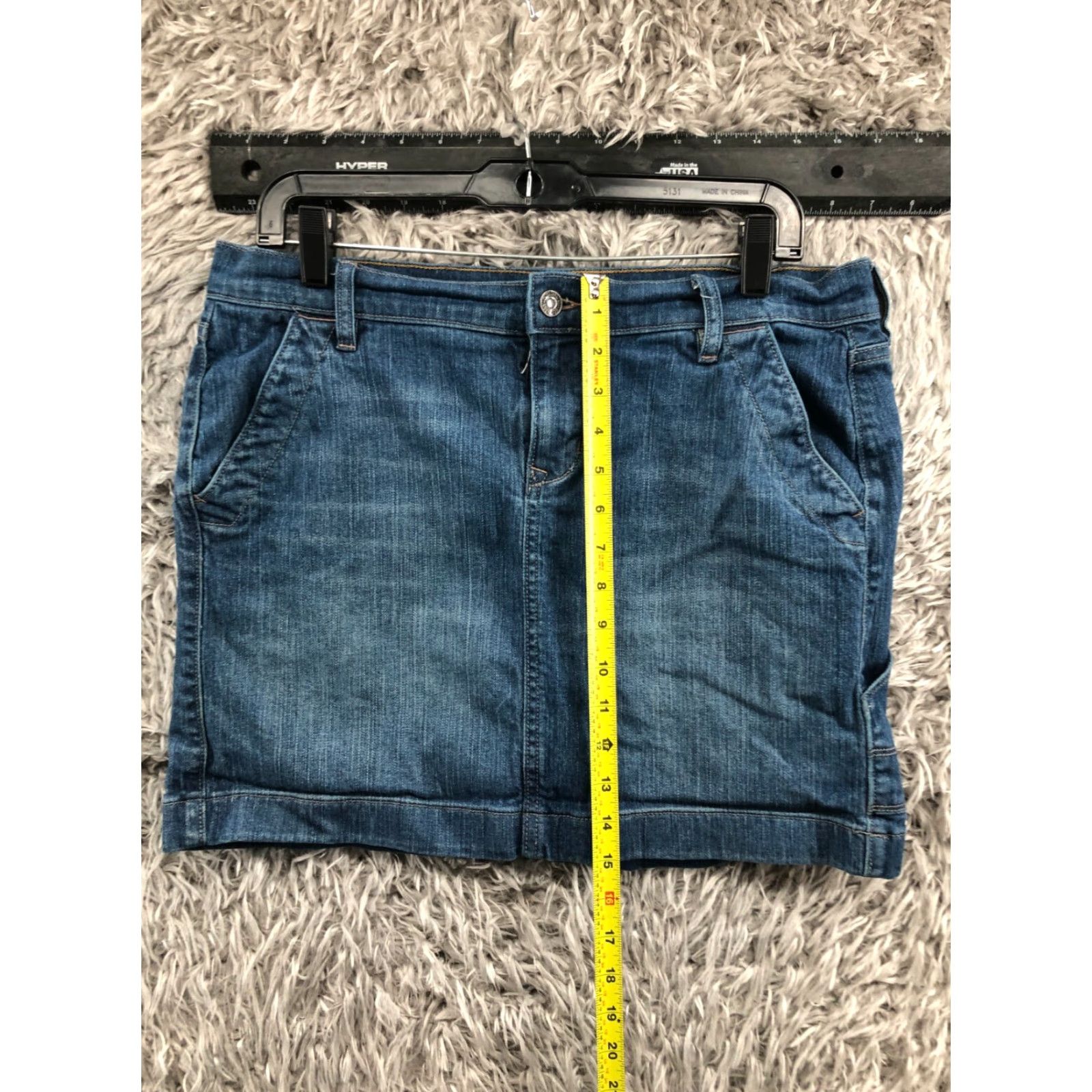 Old Navy Old Navy Denim Mini Midi Skirt Womens Size 10 Blue Jean Size 32" / US 10 / IT 46 - 3 Thumbnail