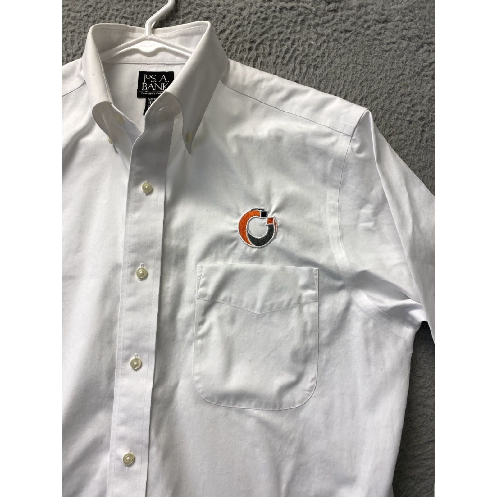 Jos. A. Bank VINTAGE Jos. A. Bank Reserve Dress Shirt Men 15.5 33 White Slim Fit French Cuff Formal Clothing Size 40R - 2 Thumbnail