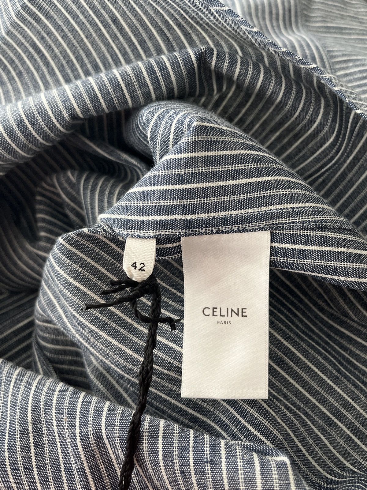 Celine × Hedi Slimane Rare Brand New Runway Hedi Slimane Shirt Limited Edition Size US L / EU 52-54 / 3 - 7 Thumbnail