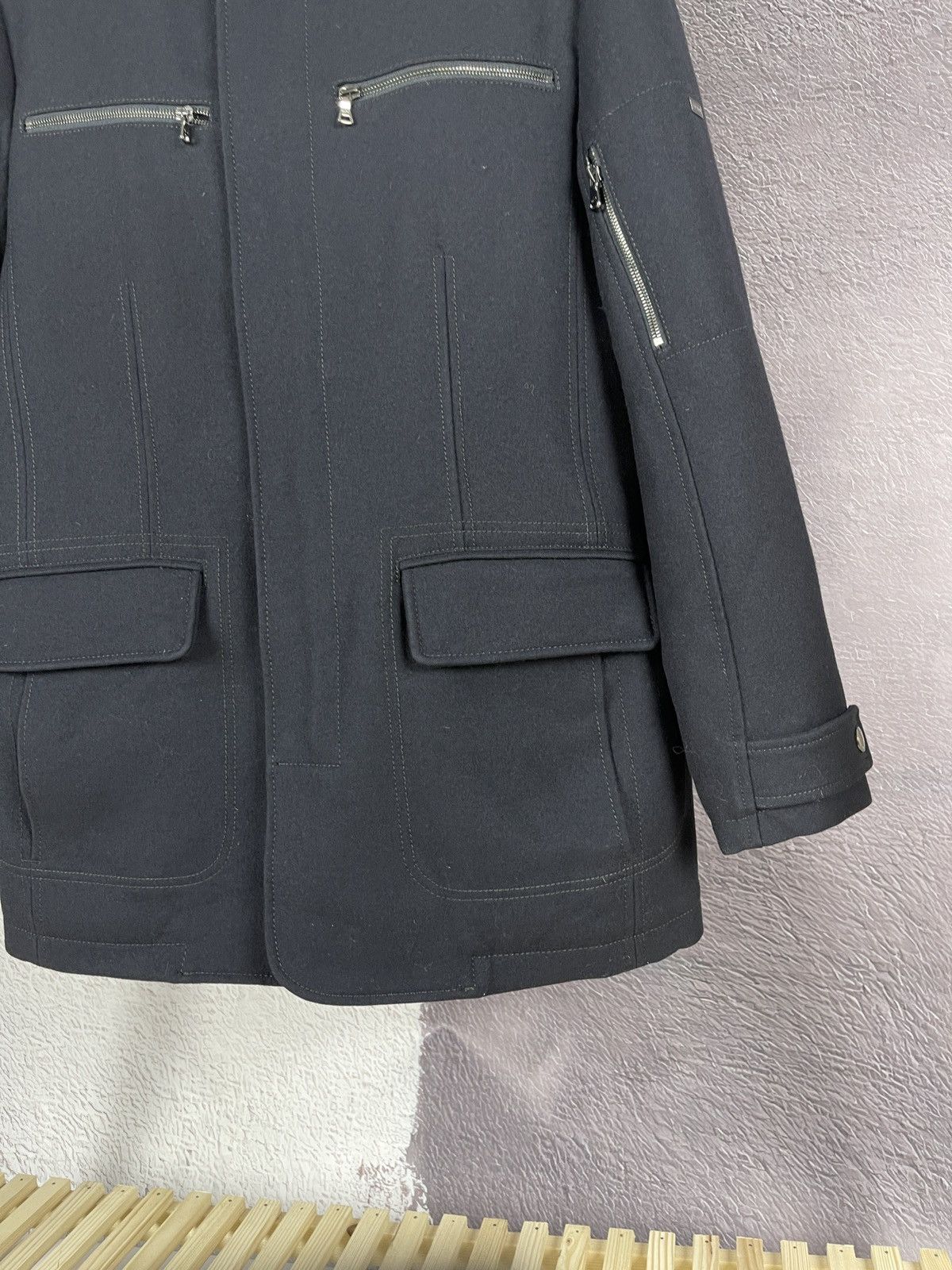 Paul & Shark Paul & Shark wool single-breasted coat zipper pockets Size US L / EU 52-54 / 3 - 5 Thumbnail