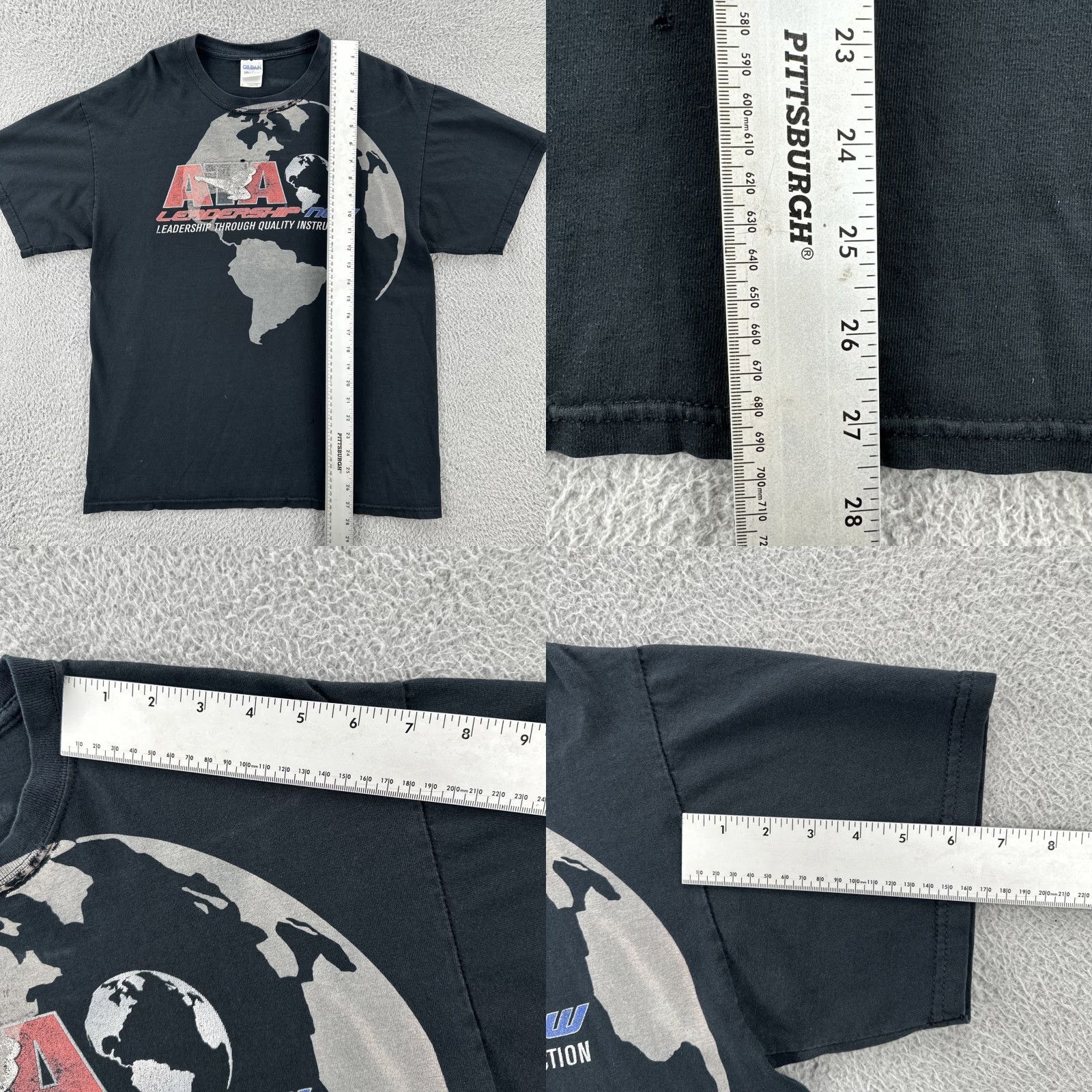 Gildan VINTAGE Gildan T-Shirt Black 90s Sports Taekwondo Association Mens Large Short Sleeve Crew Neck Graphic Print Size US L / EU 52-54 / 3 - 9 Thumbnail