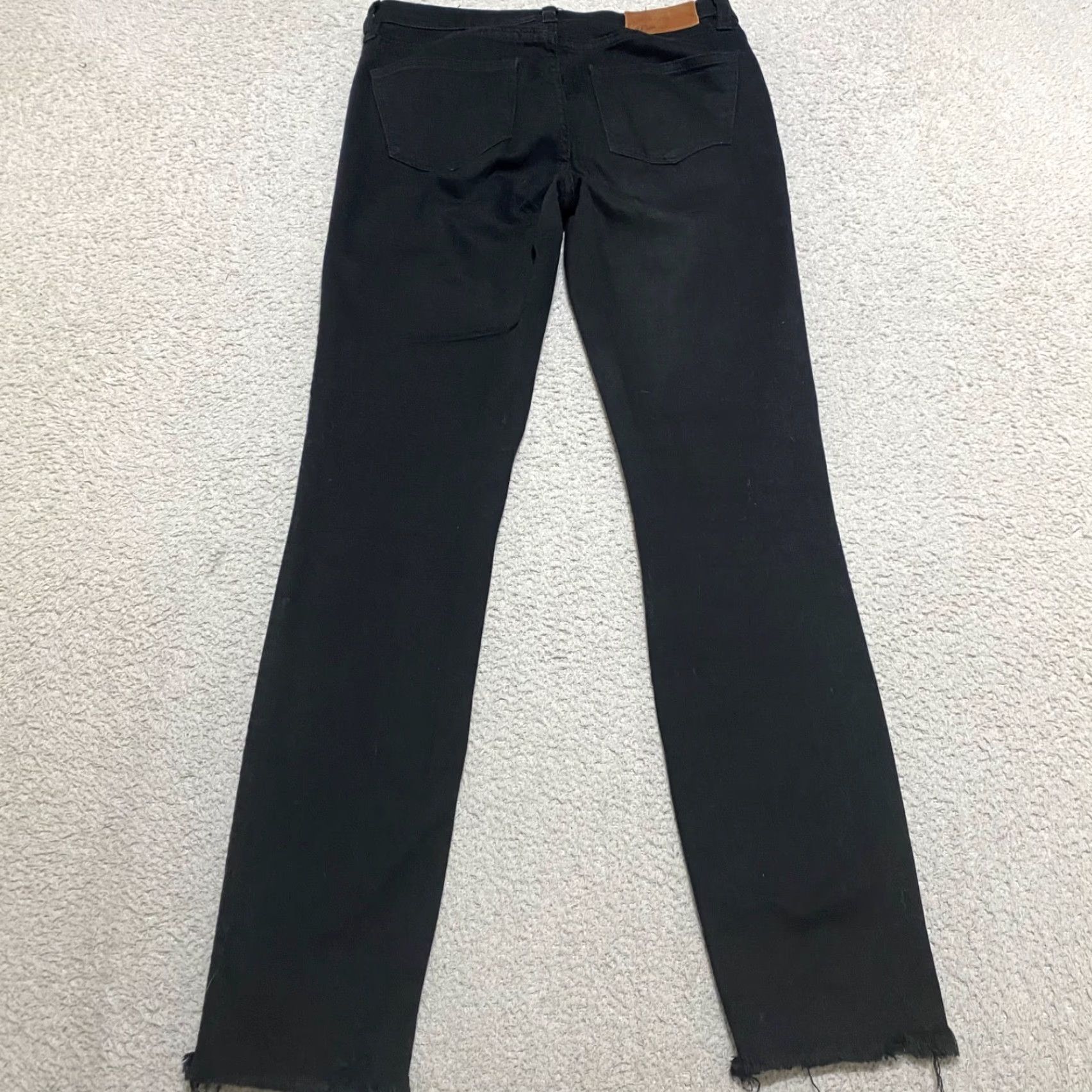 J.Crew J.CREW Lookout Jeans Womens 26 Black Dark Wash High Rise Skinny 5-Pocket Denim Pant Size 26" / US 2 / IT 38 - 2 Thumbnail