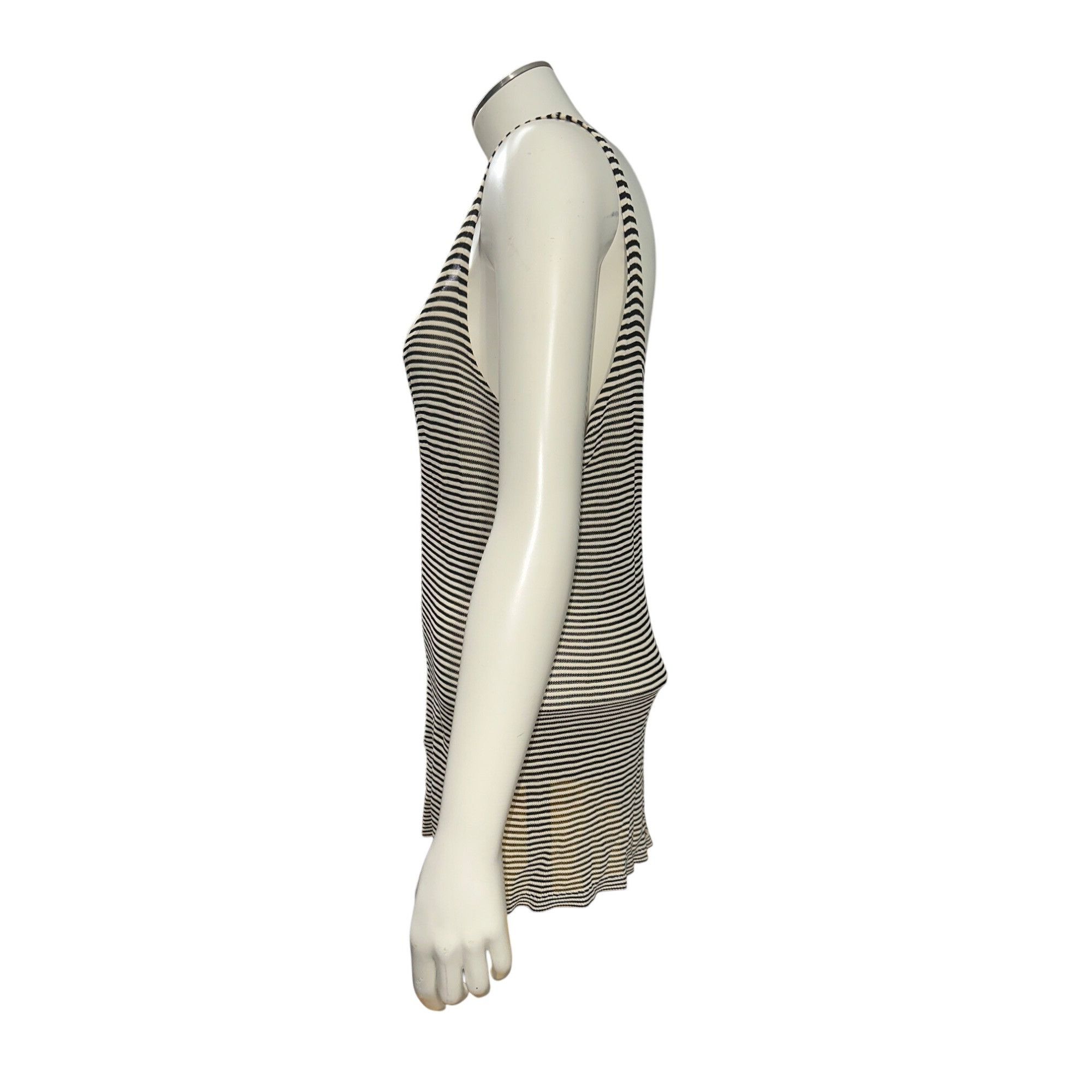 Other CCC Black And White Striped Scoop Neck Tank Top With Stretch Size M / US 6-8 / IT 42-44 - 3 Thumbnail
