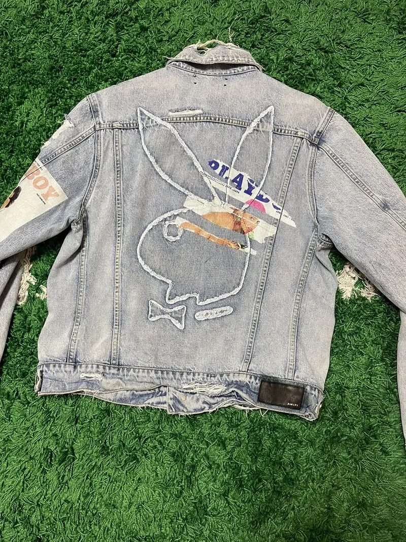 Amiri × Playboy NWT Playboy Magazine Denim Jacket Size US XL / EU 56 / 4 - 3 Thumbnail