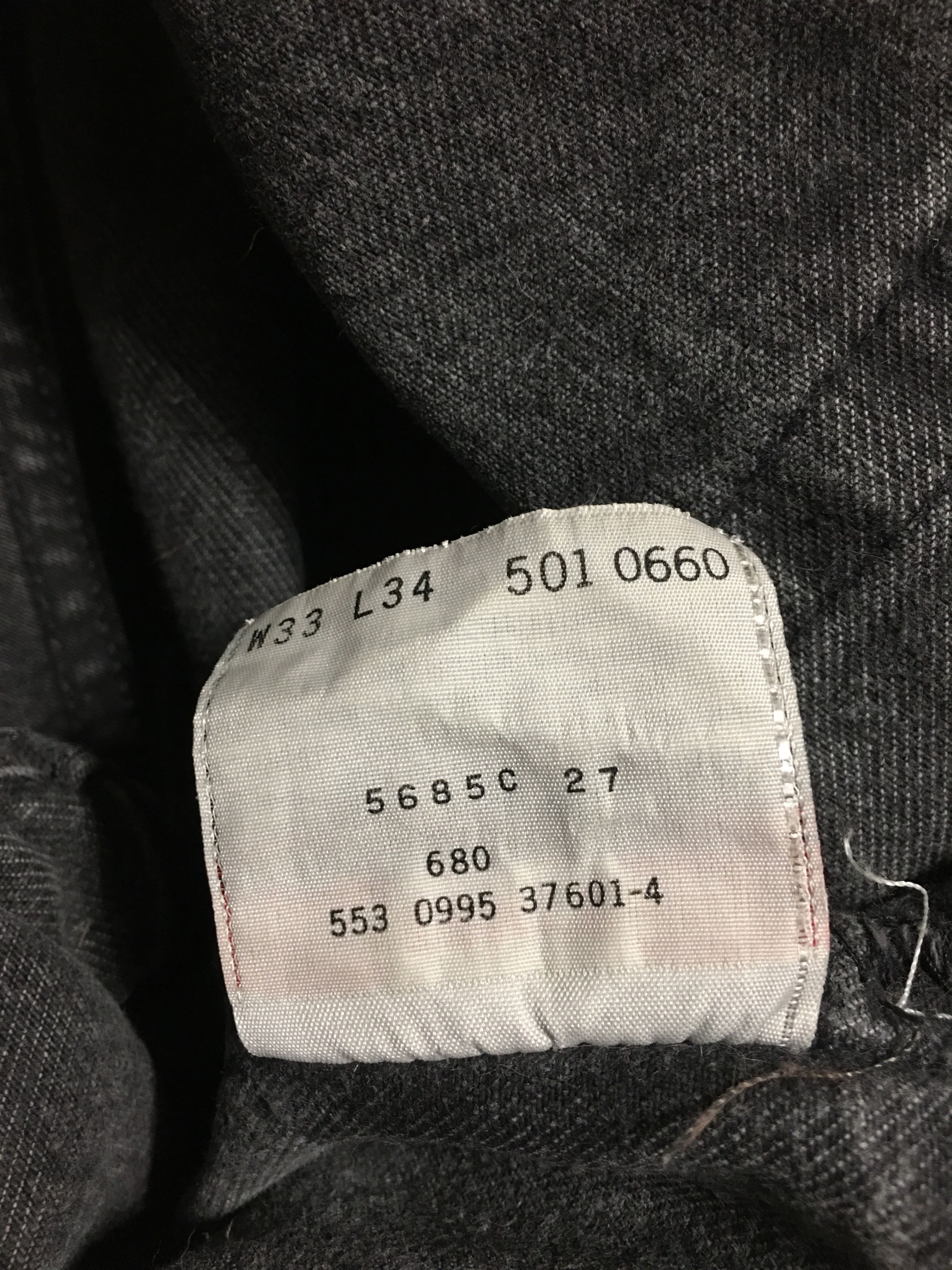 Levi's Vintage USA 1990s Levis 501-0660 Gray Jeans Pants W33 L34 Size US 34 / EU 50 - 14 Thumbnail