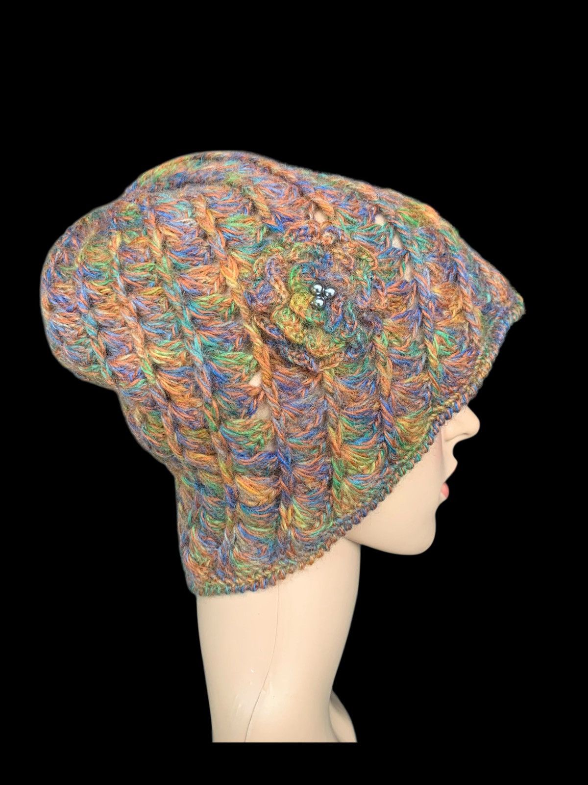 Japanese Brand × Kapital × Vintage Crochet Knitted Handmade Hairy Big Beanie Size ONE SIZE - 1 Thumbnail