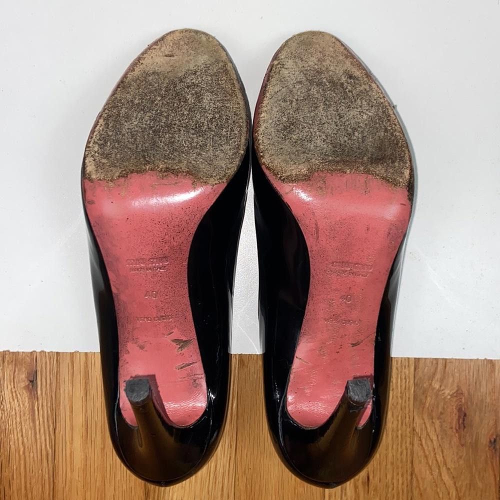 Miu Miu Miu Miu l Patent Leather Round Toe Stiletto Pumps Size 40 Size US 10 / IT 40 - 10 Thumbnail