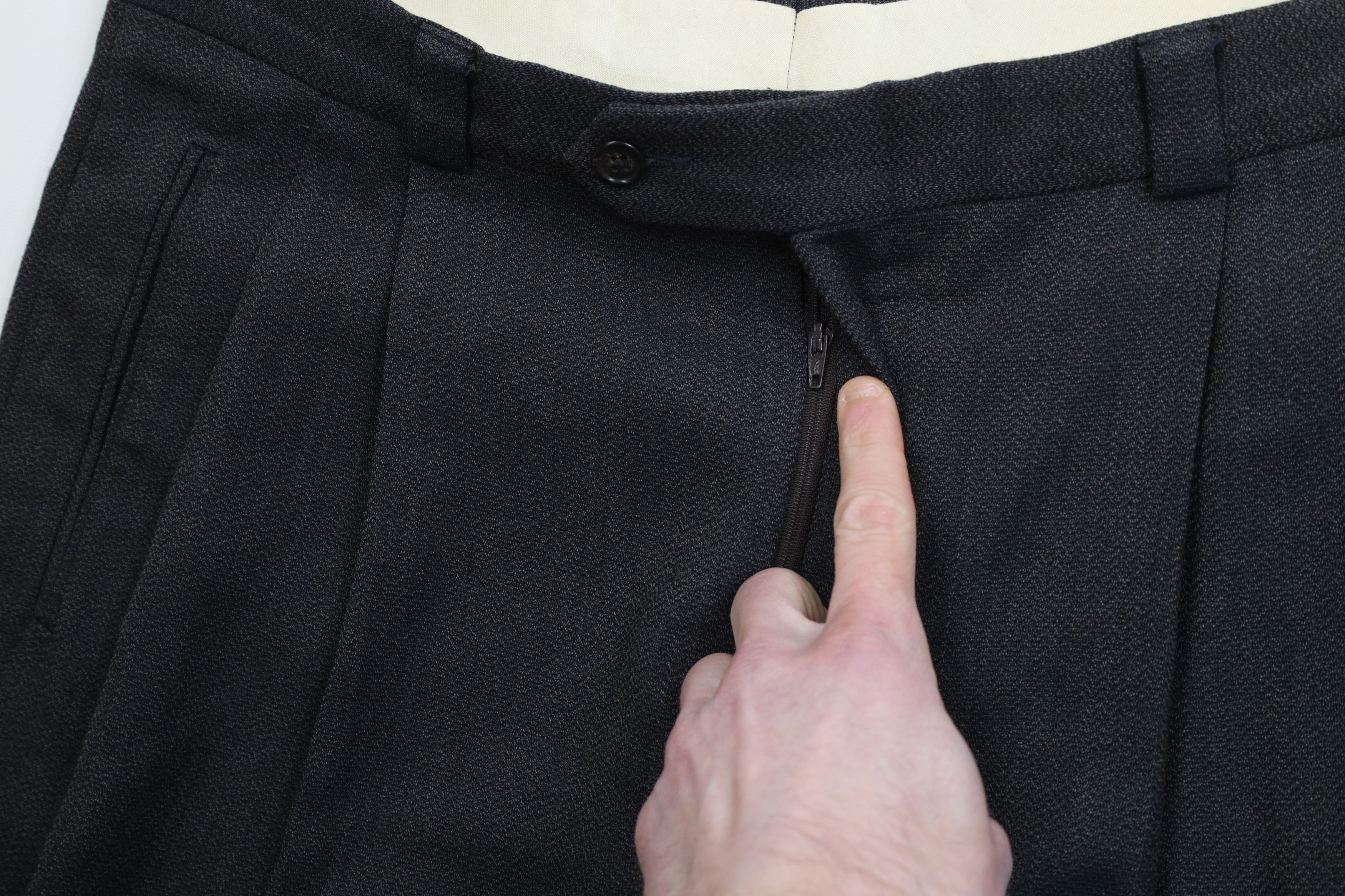 Vintage Vintage 90s Streetwear Gabardine Blend Wide Leg Chino Pants Size US 34 / EU 50 - 7 Thumbnail