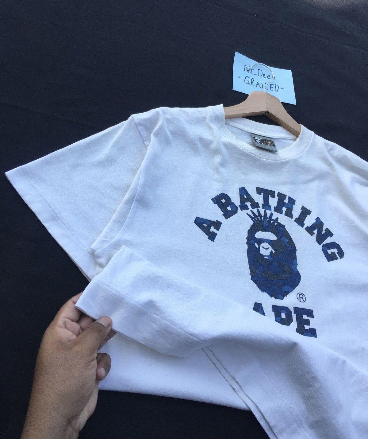 Bape RARE Vintage BAPE New York College Camo logo T-Shirt Size US M / EU 48-50 / 2 - 13 Thumbnail