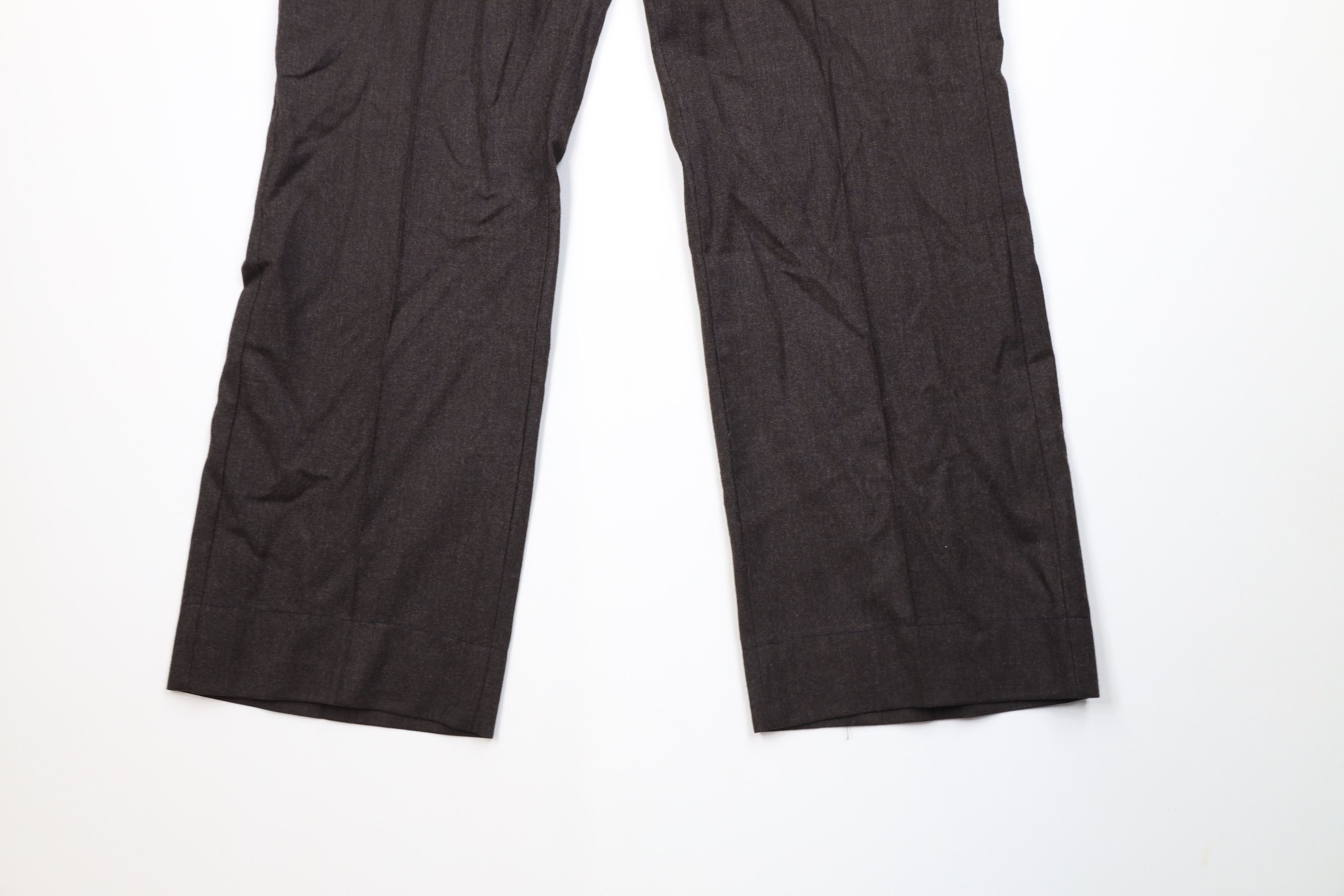 Vintage Vintage 70s Streetwear Wide Leg Chino Pants Dark Brown USA Size US 36 / EU 52 - 4 Thumbnail