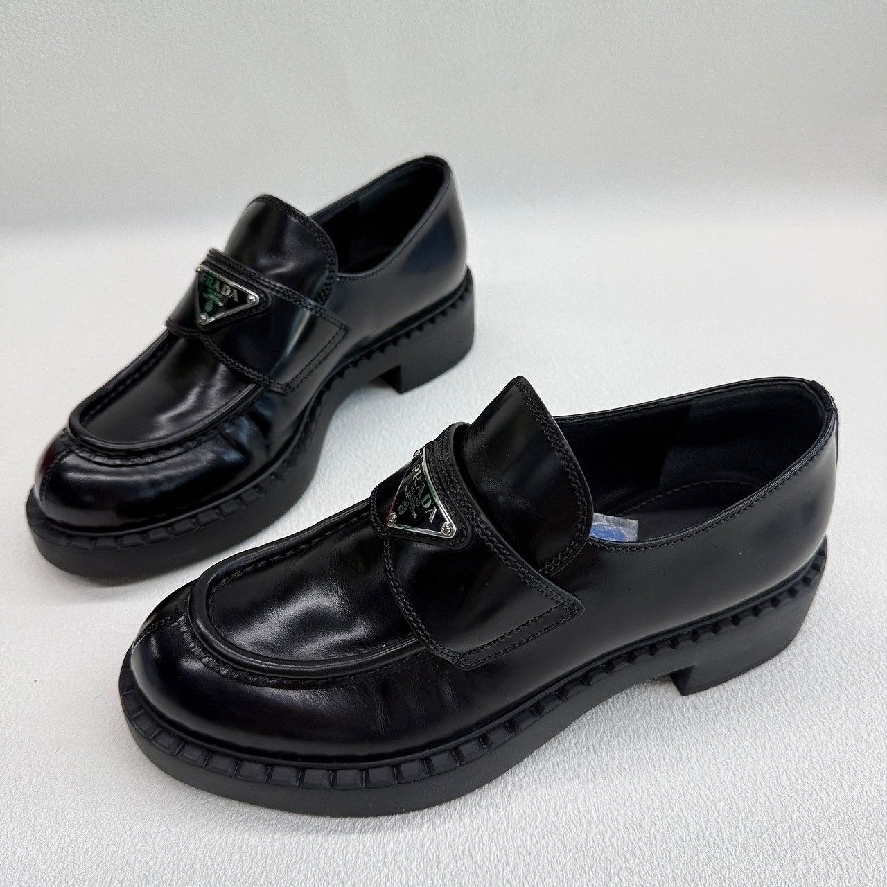 Prada Prada Chocolate Leather Loafers Size 35 Size US 5 / IT 35 - 1 Thumbnail