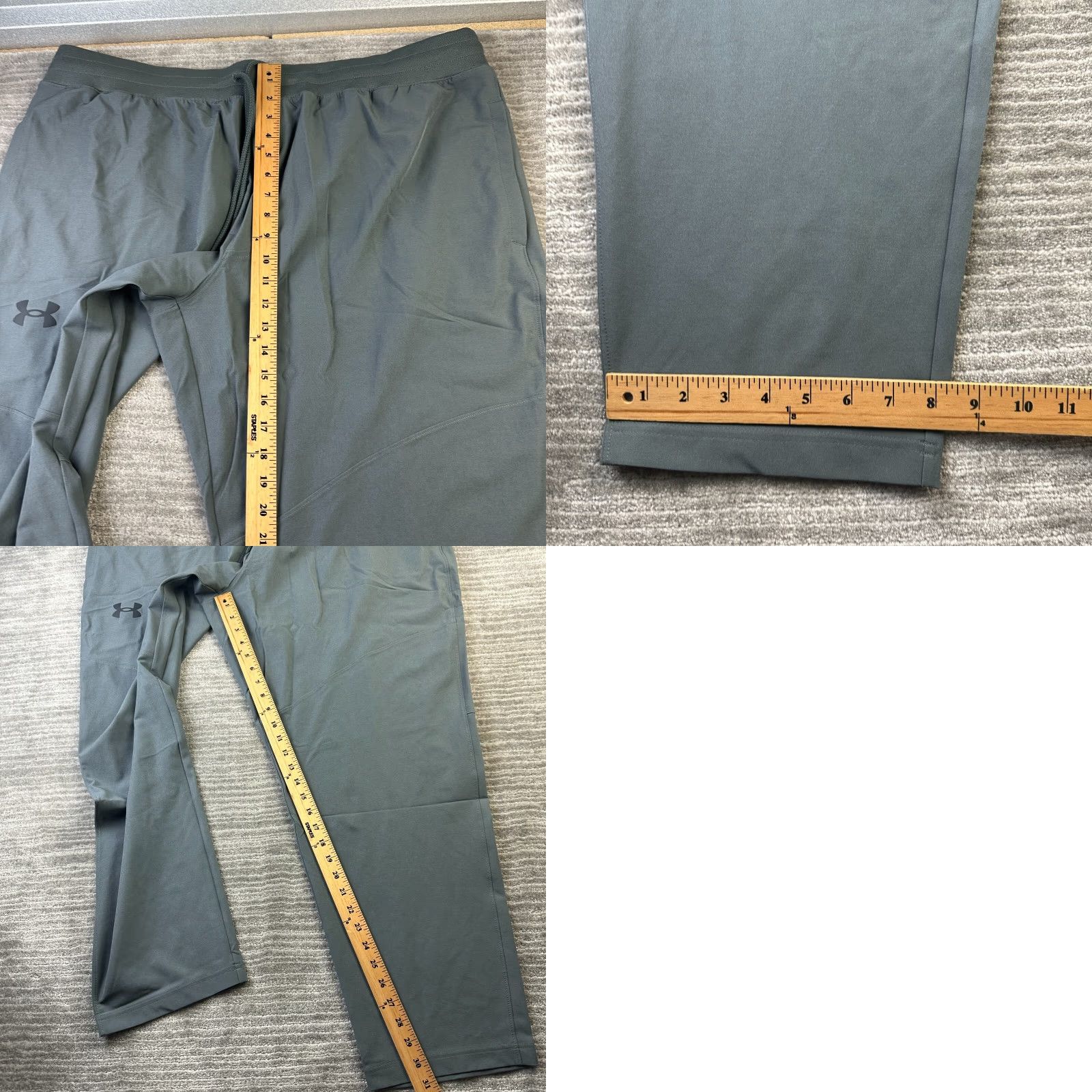 Under Armour Under Armour Pants Mens 3XL Elite Straight Sweatpants Green Pockets Regular 31 in Inseam Activewear Athletic Size US 39 - 8 Thumbnail