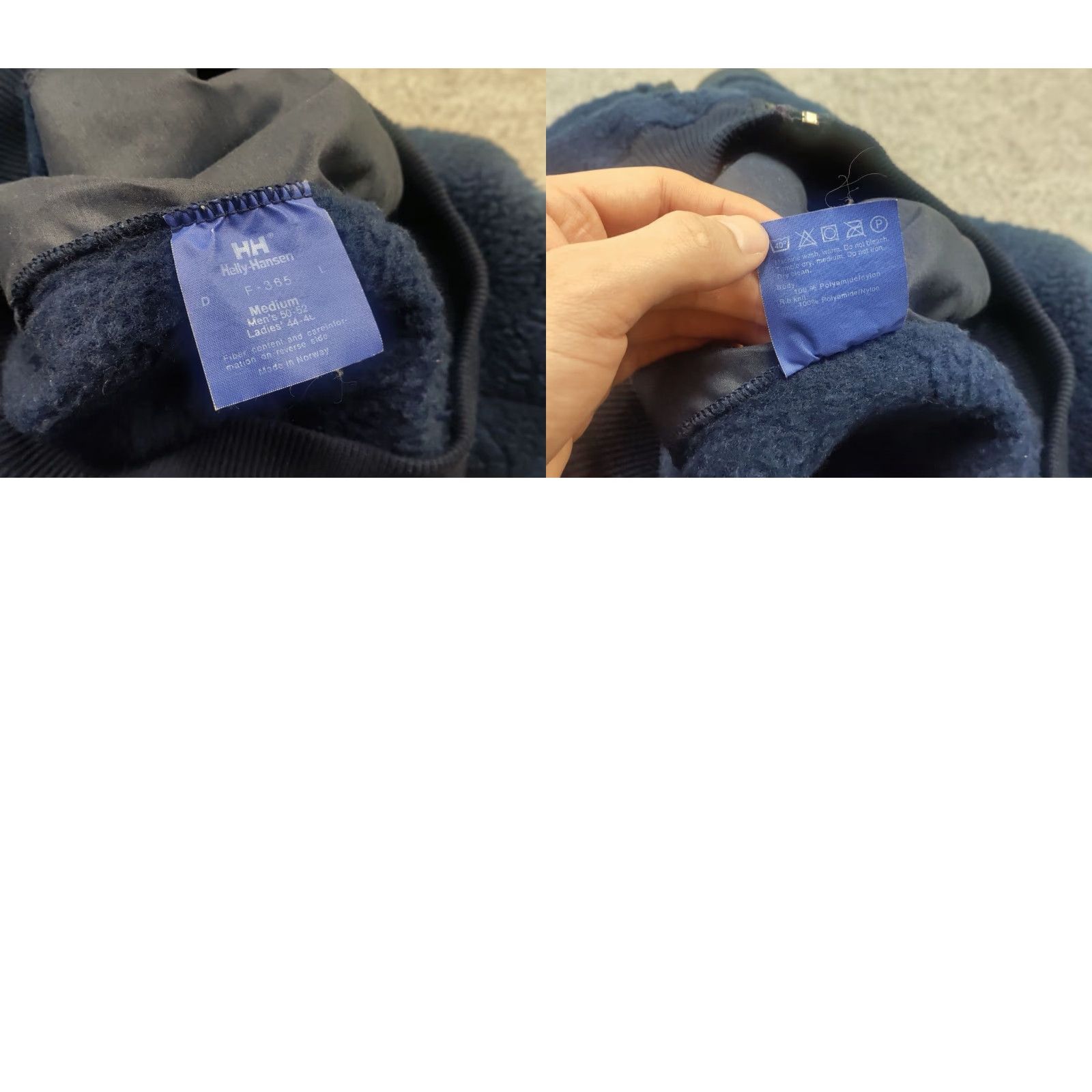 Helly Hansen VINTAGE Helly Hansen Deep Pile Sherpa Fleece Navy Logo Zip Jacket Size US M / EU 48-50 / 2 - 9 Thumbnail