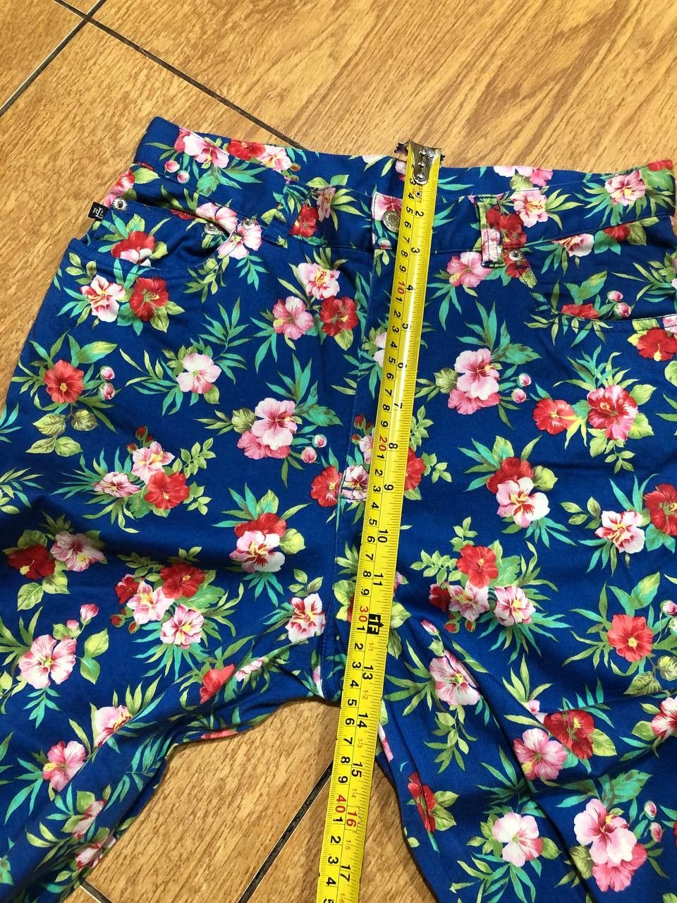 Polo Ralph Lauren Vintage blue Pants flowers Y2K Lauren Ralph Lauren Size 30" / US 8 / IT 44 - 10 Thumbnail