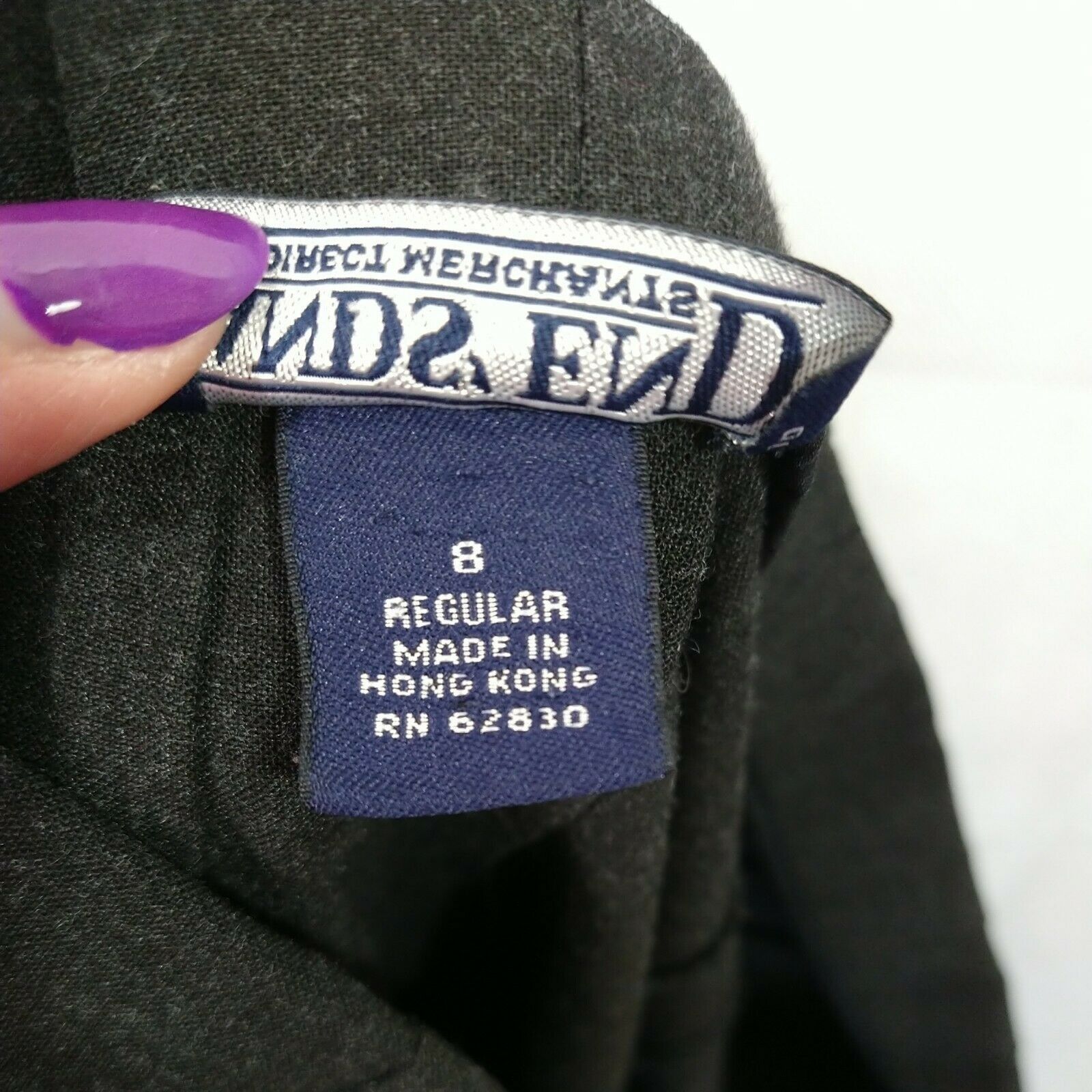 Lands' End Vintage Lands End Dress Pants Women Size 8 NO Pockets Gray Size 30" / US 8 / IT 44 - 5 Thumbnail